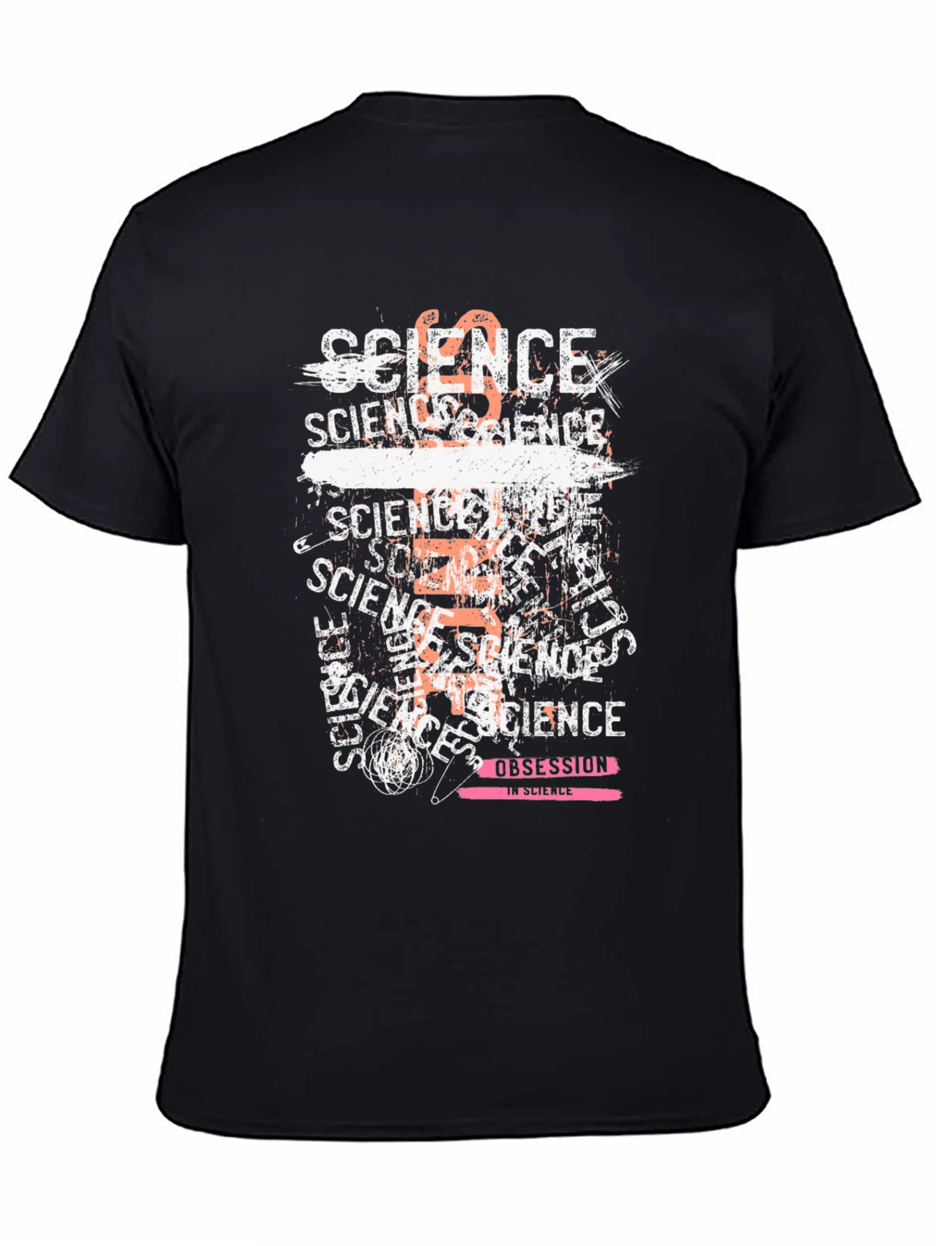 Science Obsession Graphic Tee - Black Cotton Blend