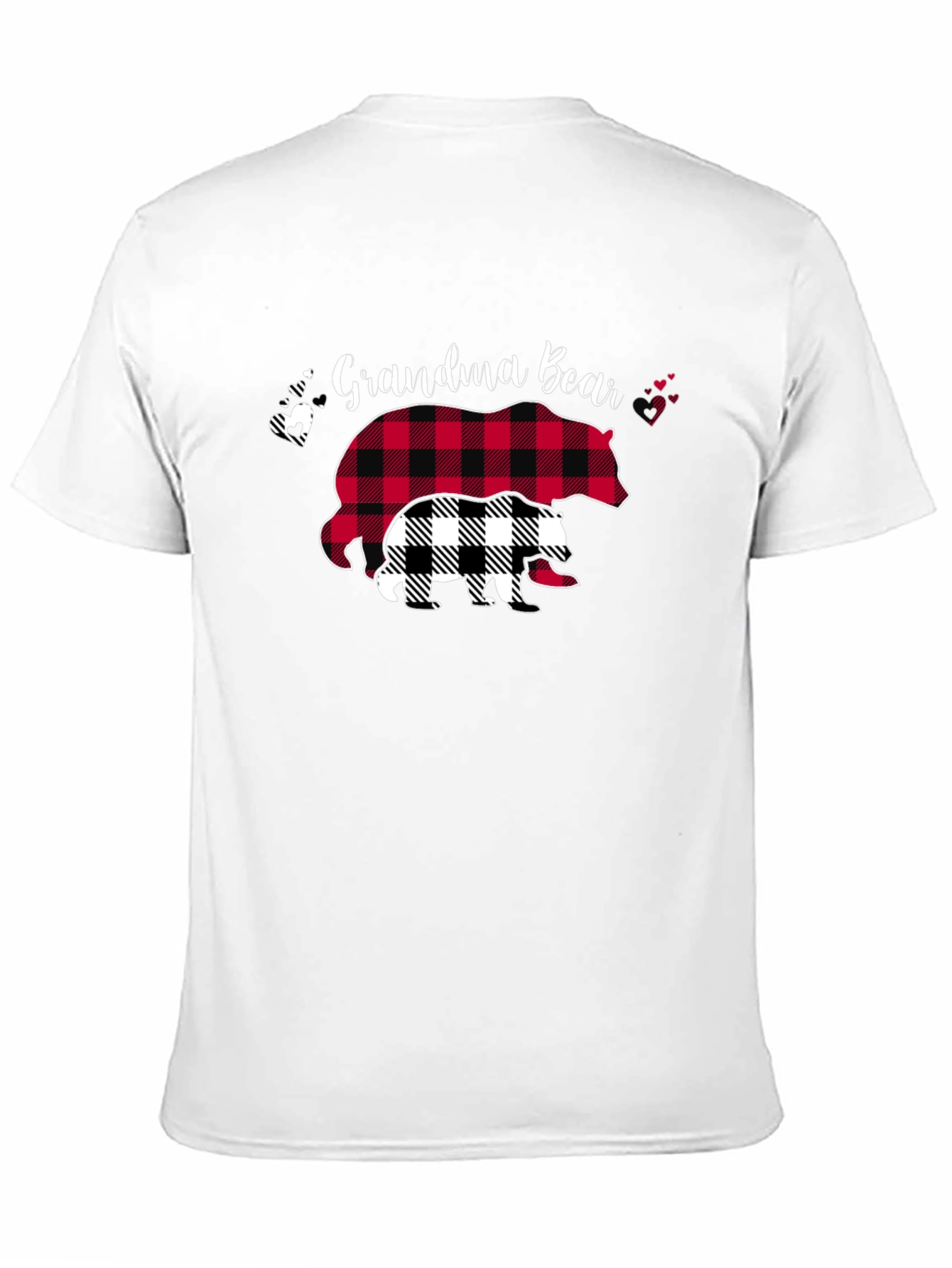Grandma Bear Plaid Graphic Tee