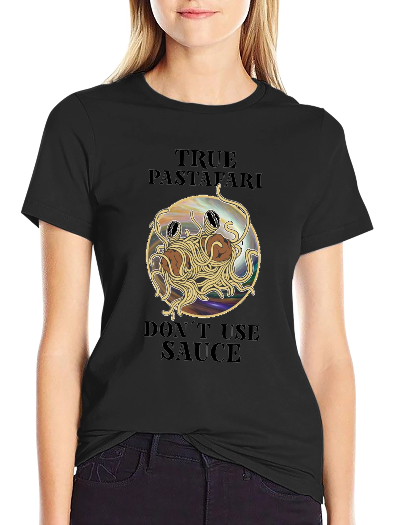 True Pastafarian T-Shirt - Flying Spaghetti Monster Tee
