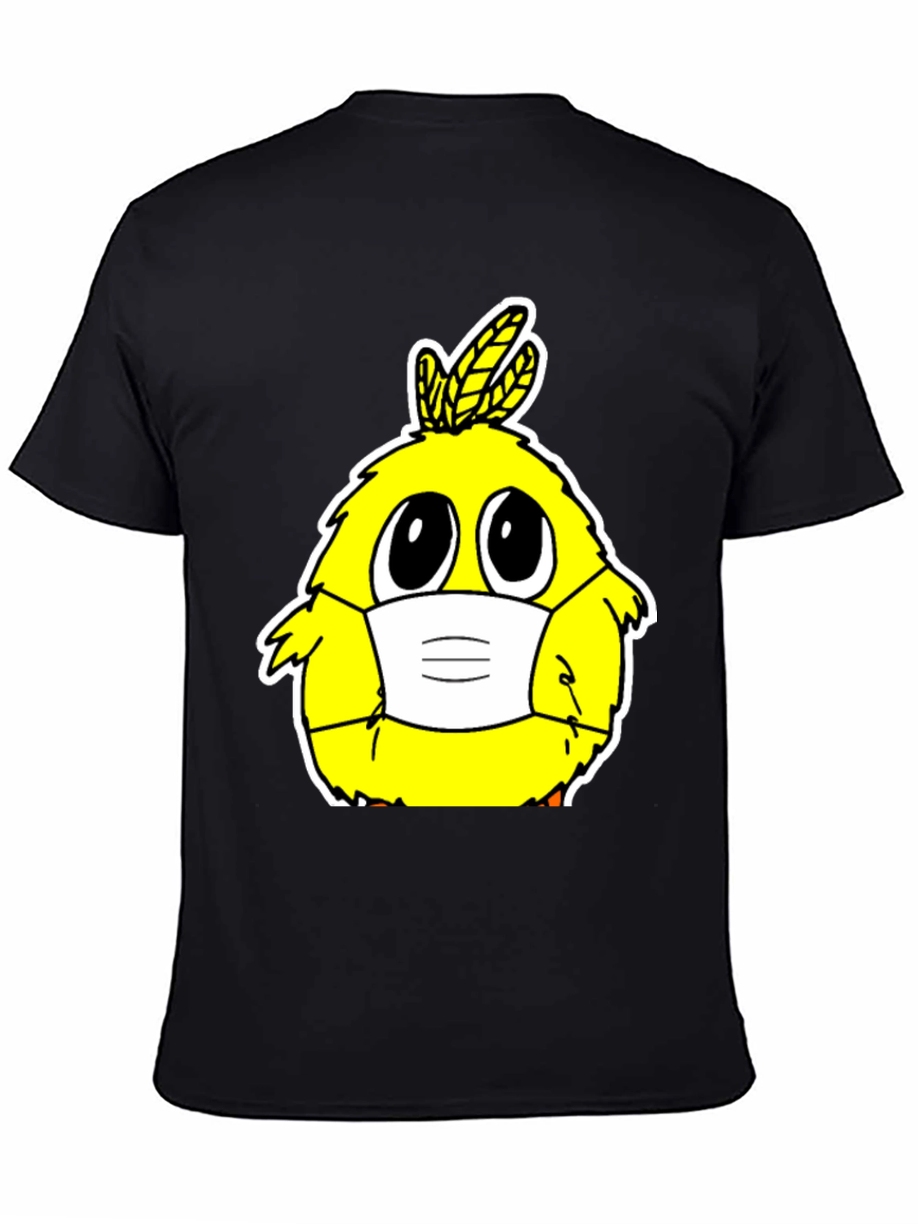 Cute Cartoon Chick with Mask T-Shirt