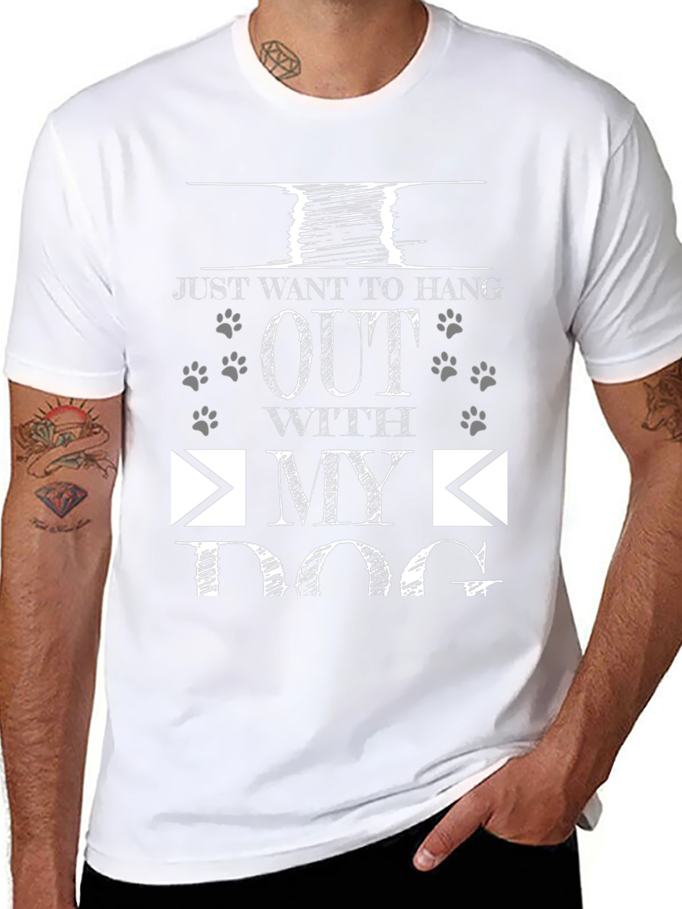 Just Want To Hang Out With My Dog T-Shirt