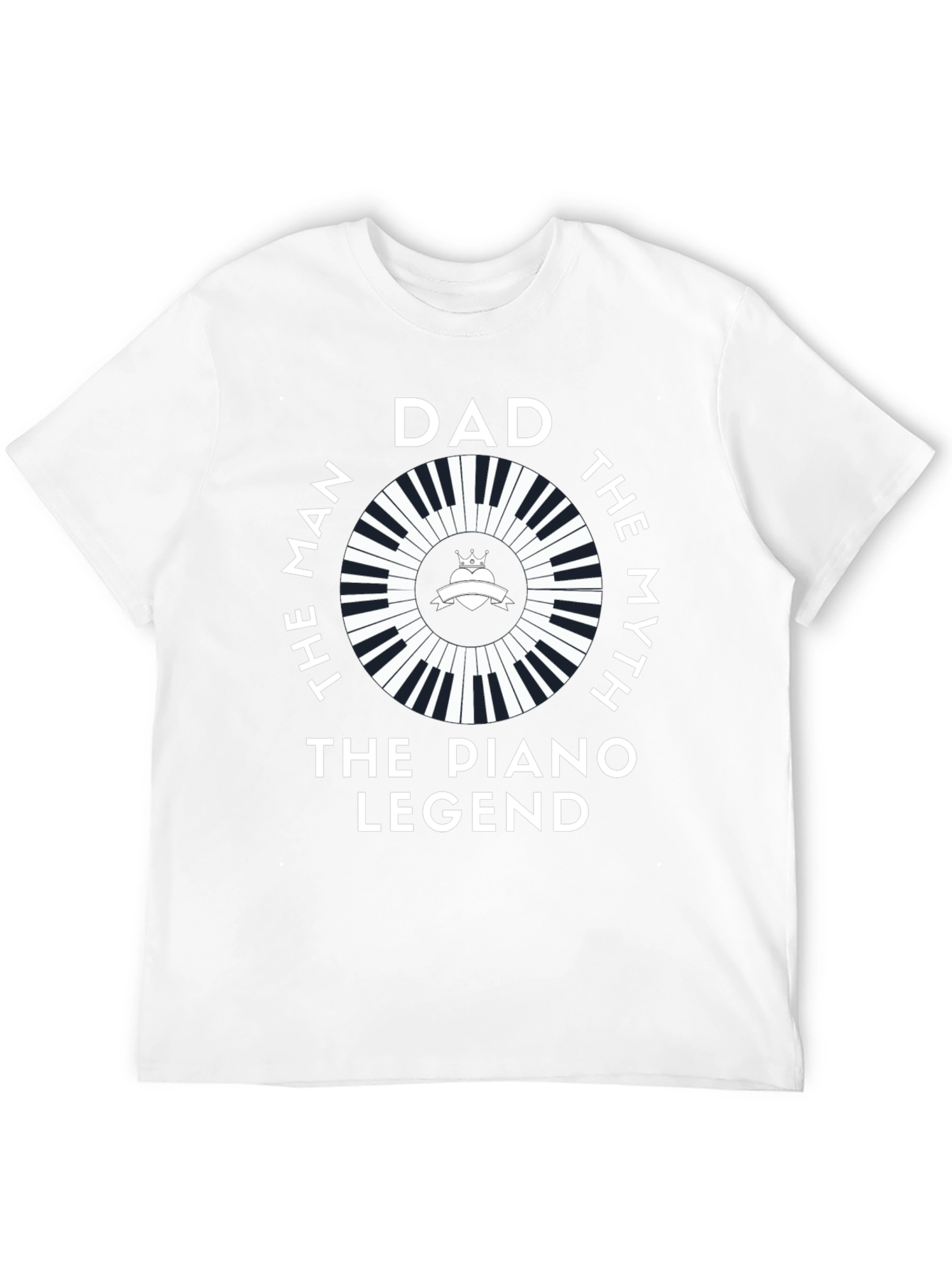 Dad The Piano Legend Graphic T-Shirt
