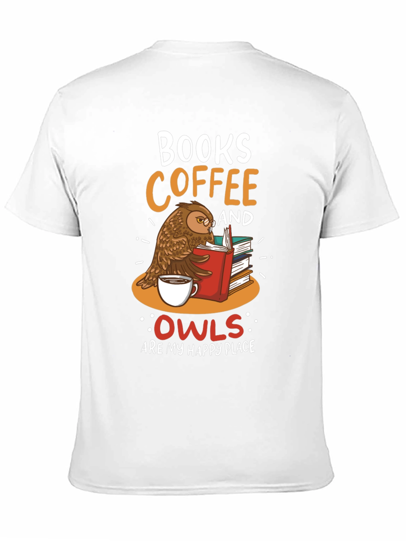 Books Coffee and Owls T-Shirt