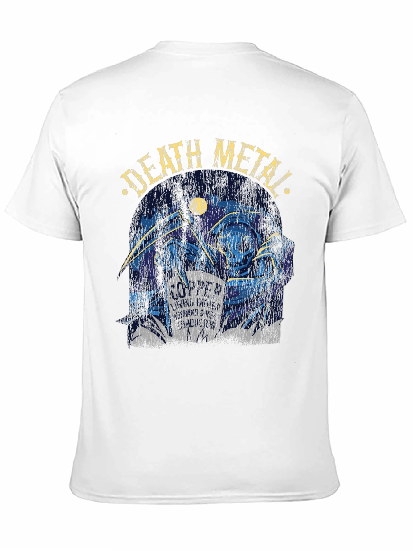 Death Metal Grim Reaper Graphic T-Shirt