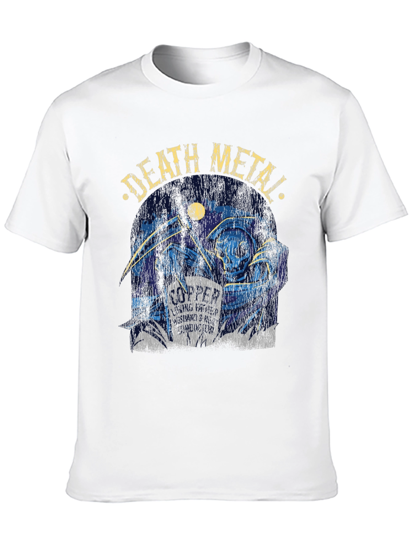Death Metal Grim Reaper Graphic T-Shirt