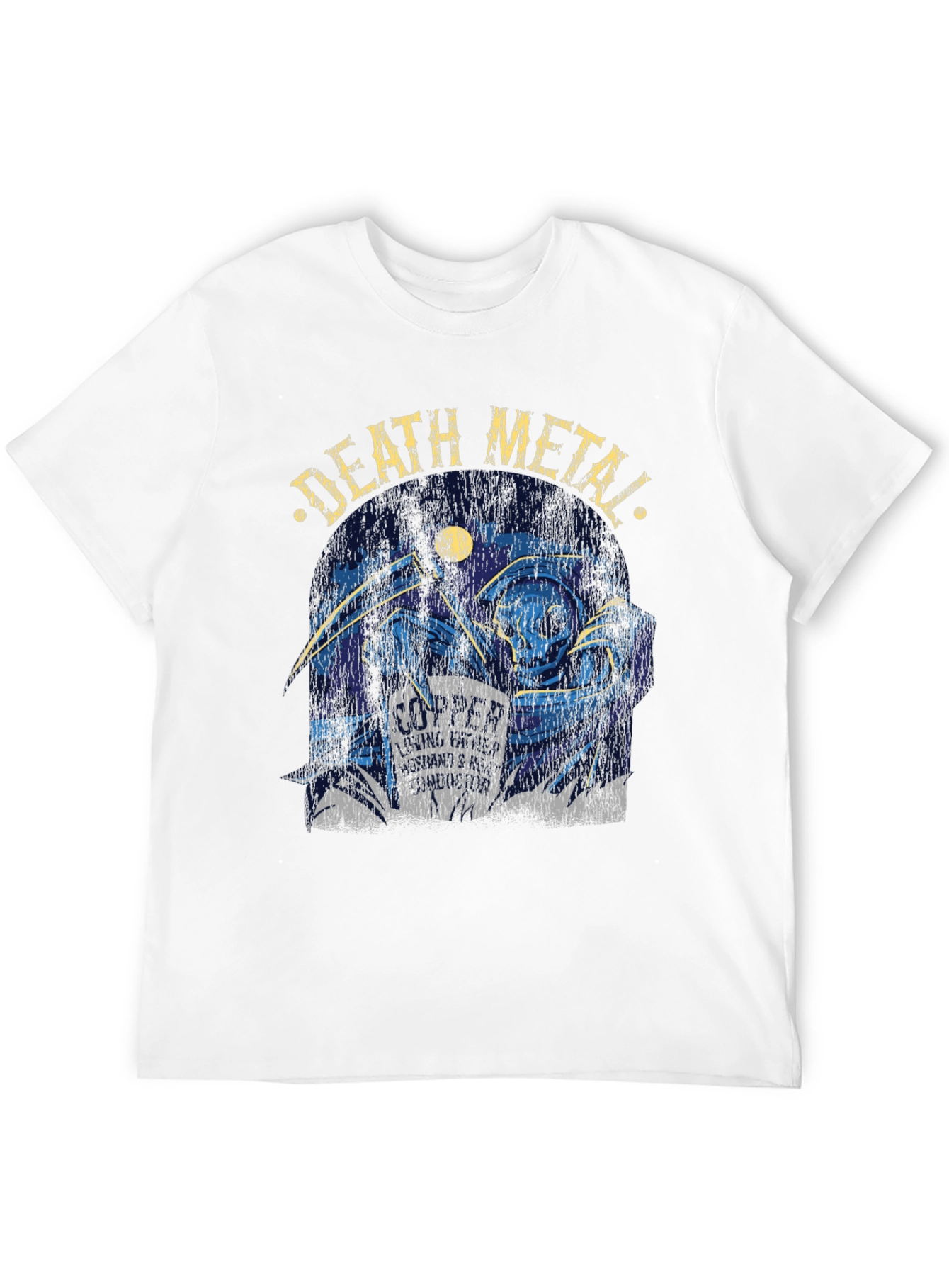 Death Metal Grim Reaper Graphic T-Shirt