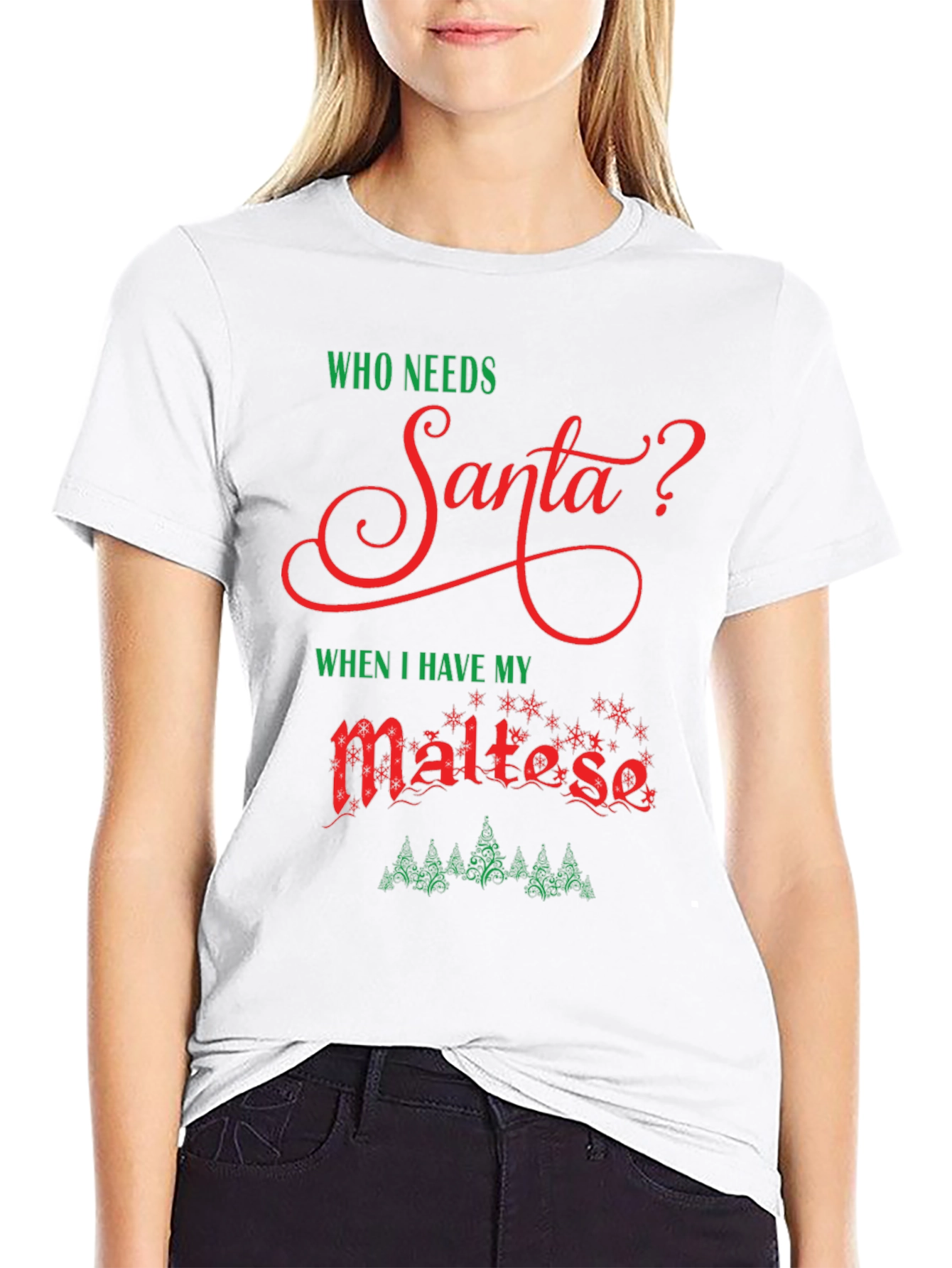 Festive Maltese Christmas T-Shirt