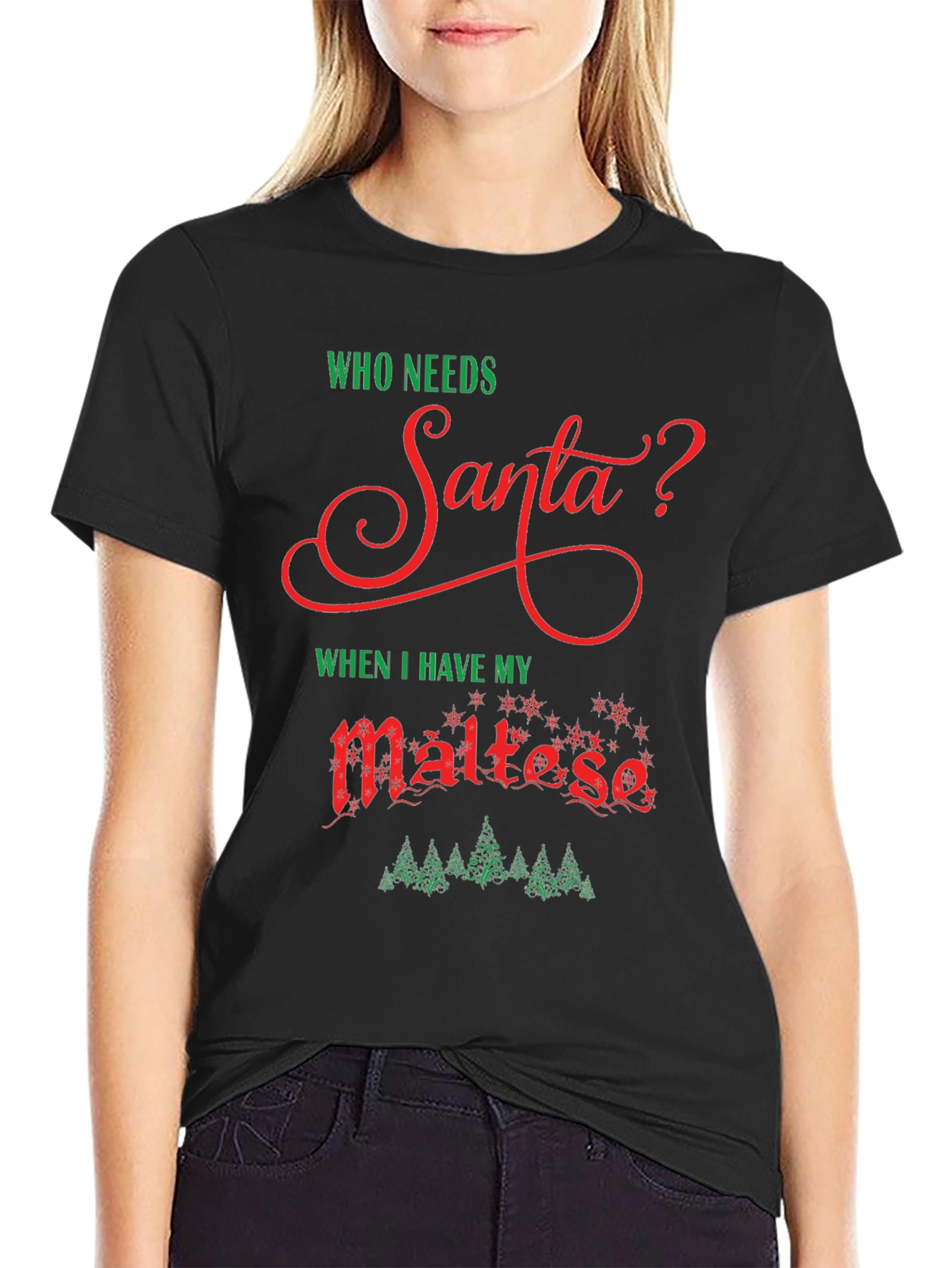 Festive Maltese Christmas T-Shirt