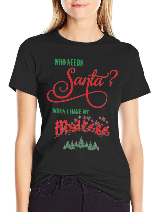 Festive Maltese Christmas T-Shirt