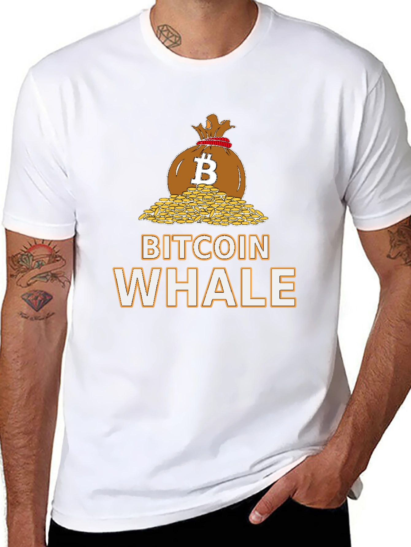 Bitcoin Whale Graphic T-Shirt