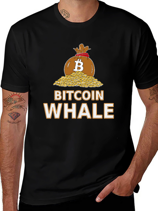 Bitcoin Whale Graphic T-Shirt