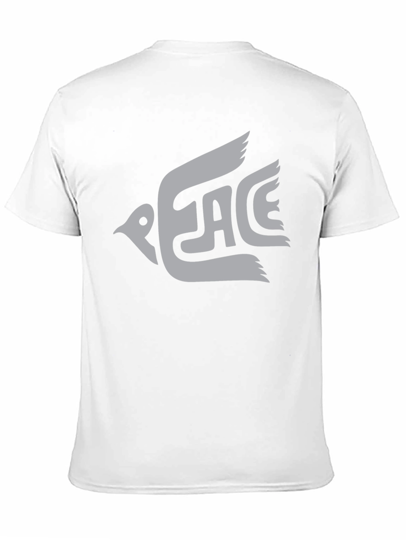 Peace Dove Graphic Tee - Black Cotton T-Shirt