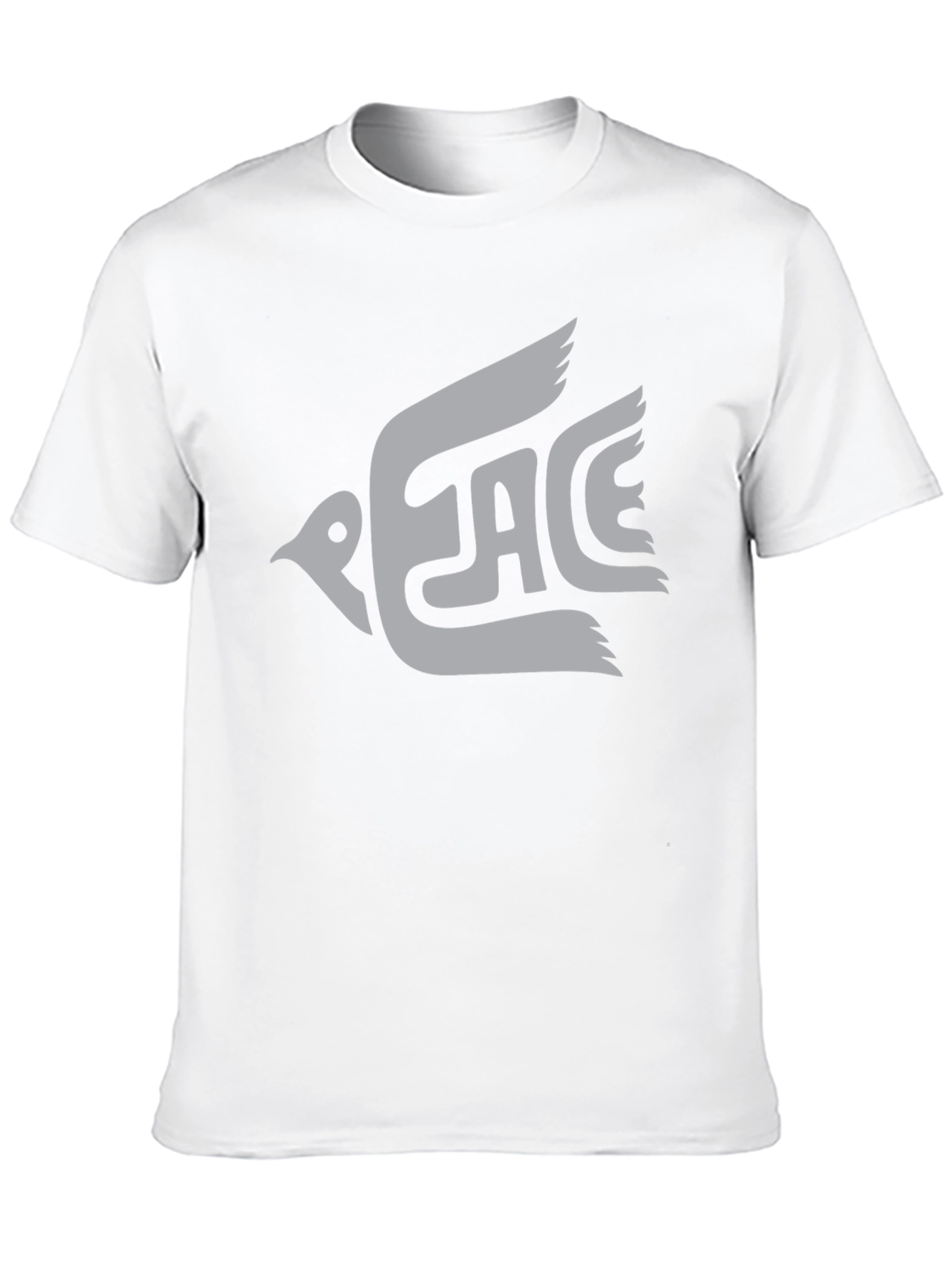 Peace Dove Graphic Tee - Black Cotton T-Shirt