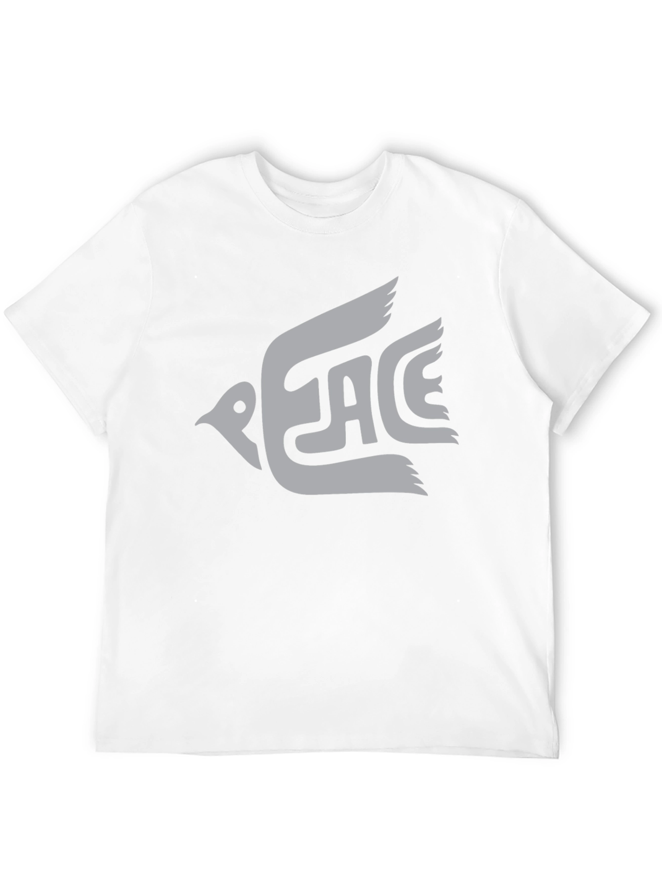 Peace Dove Graphic Tee - Black Cotton T-Shirt