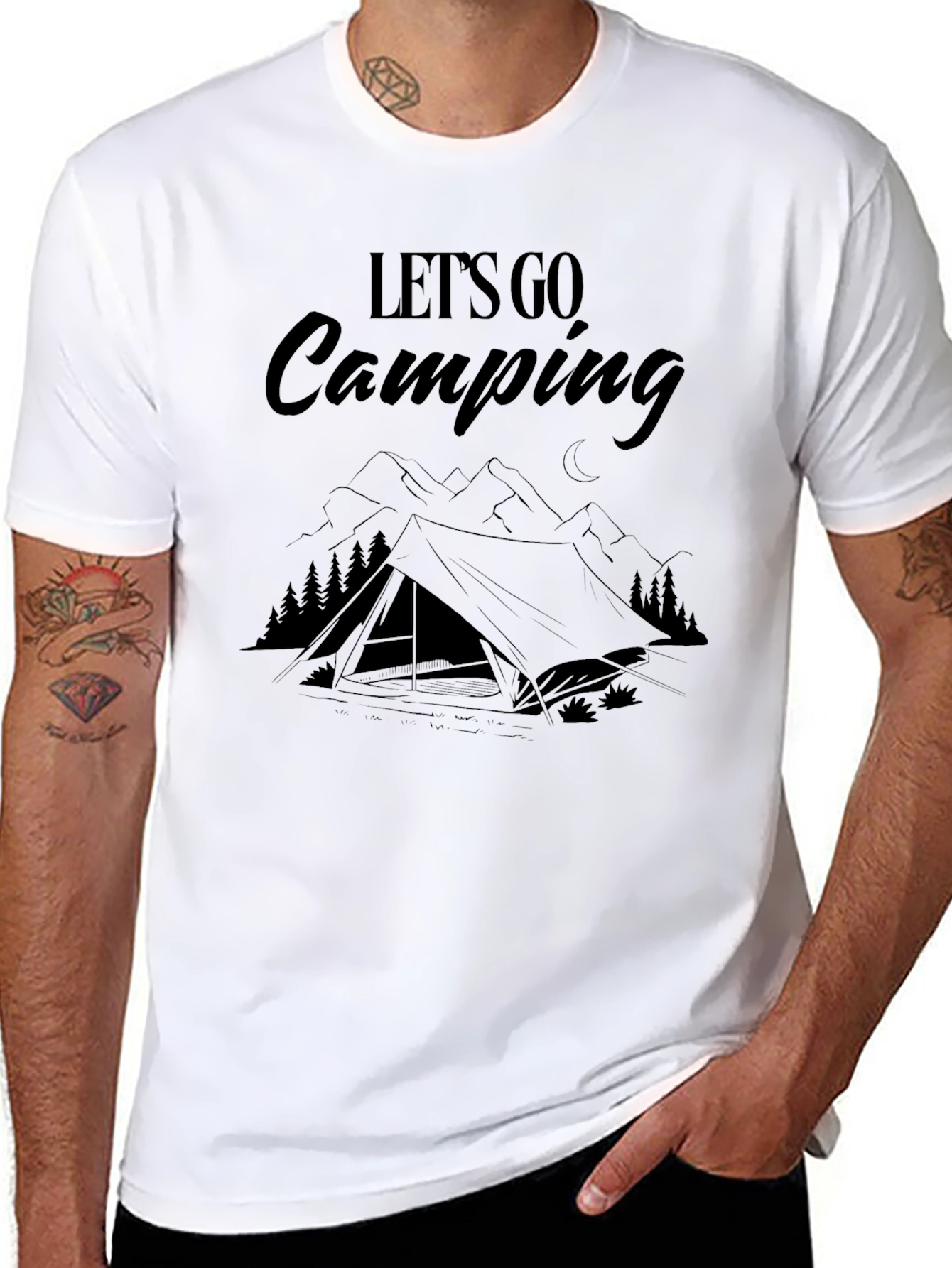Lets Go Camping T-Shirt Adventure Tee