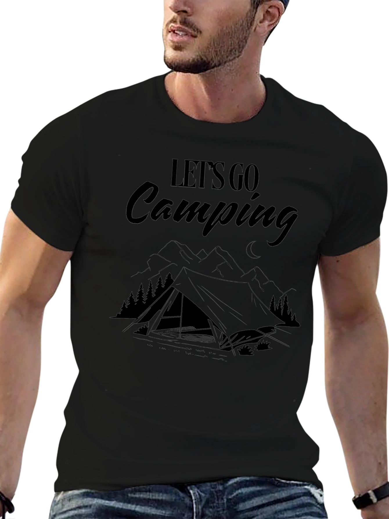 Lets Go Camping T-Shirt Adventure Tee