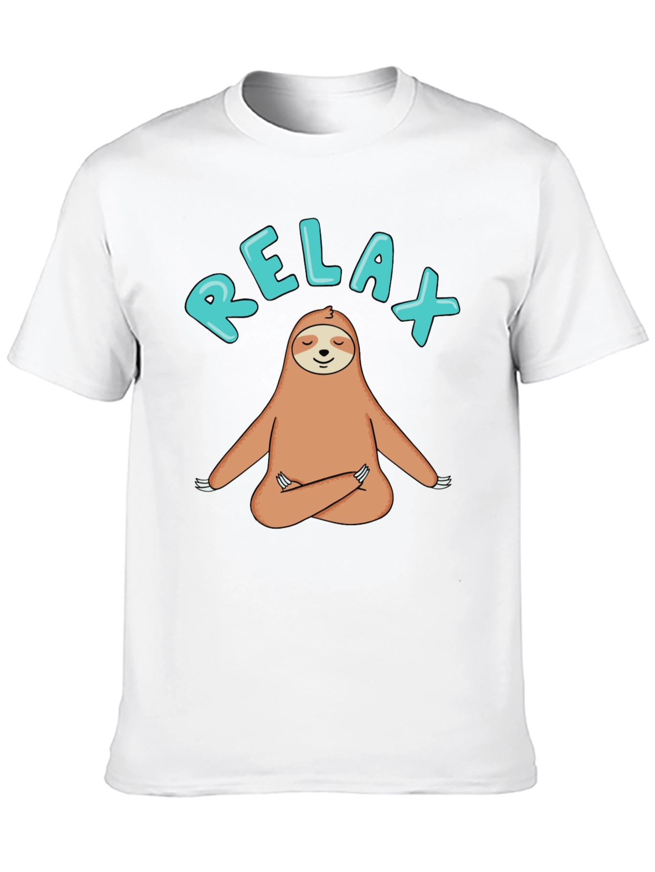 Relax Sloth Meditation T-Shirt - Funny Yoga Tee