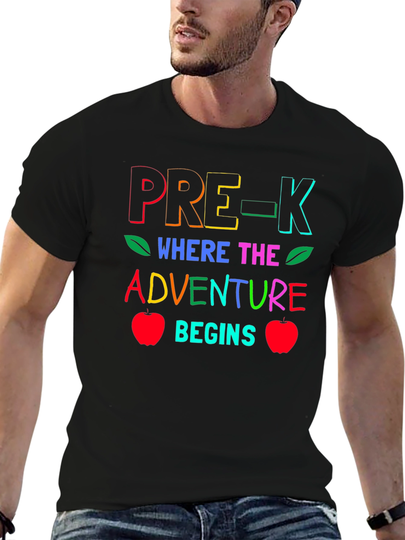 Pre-K Where the Adventure Begins Teacher T-Shirt