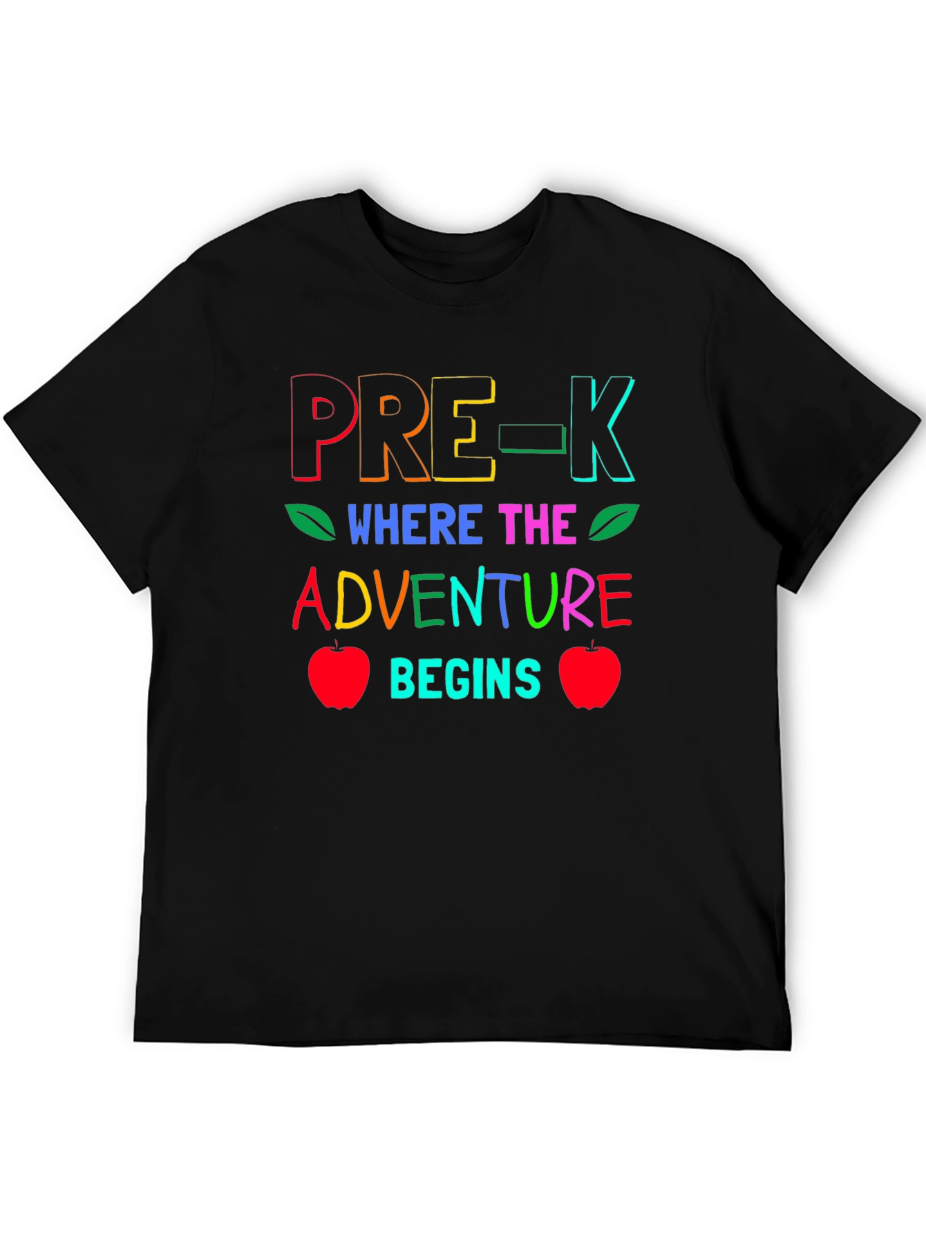 Pre-K Where the Adventure Begins Teacher T-Shirt