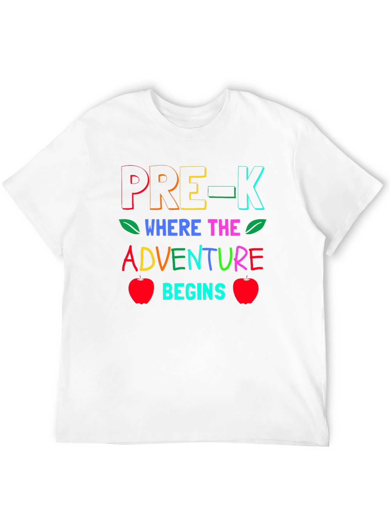 Pre-K Where the Adventure Begins Teacher T-Shirt
