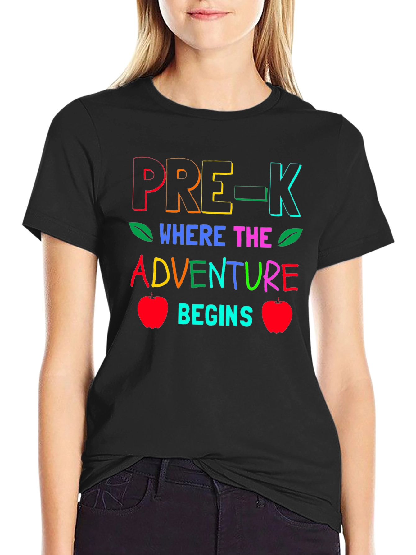 Pre-K Where the Adventure Begins Teacher T-Shirt