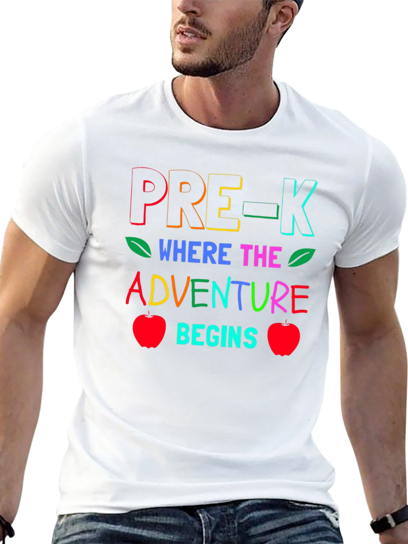 Pre-K Where the Adventure Begins Teacher T-Shirt