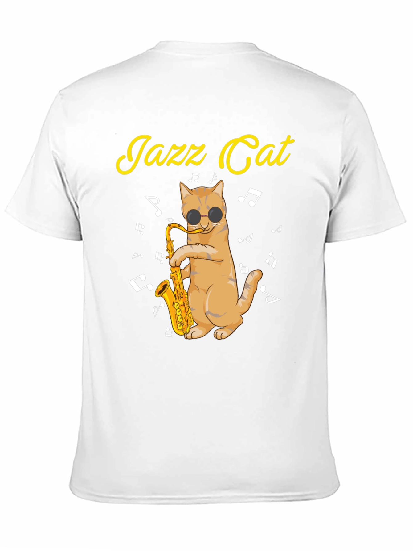 Cool Jazz Cat T-Shirt - Music Lover Tee
