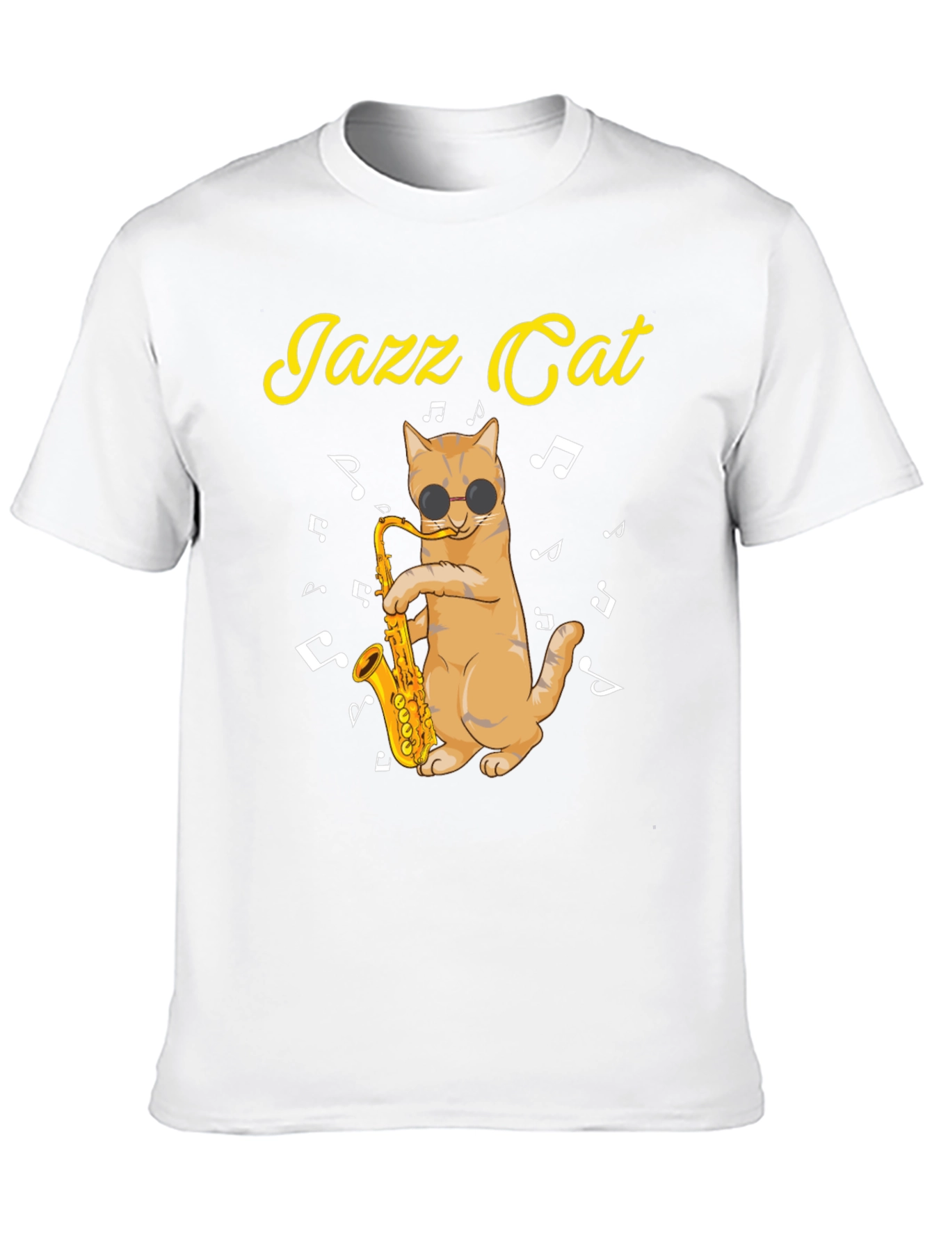Cool Jazz Cat T-Shirt - Music Lover Tee
