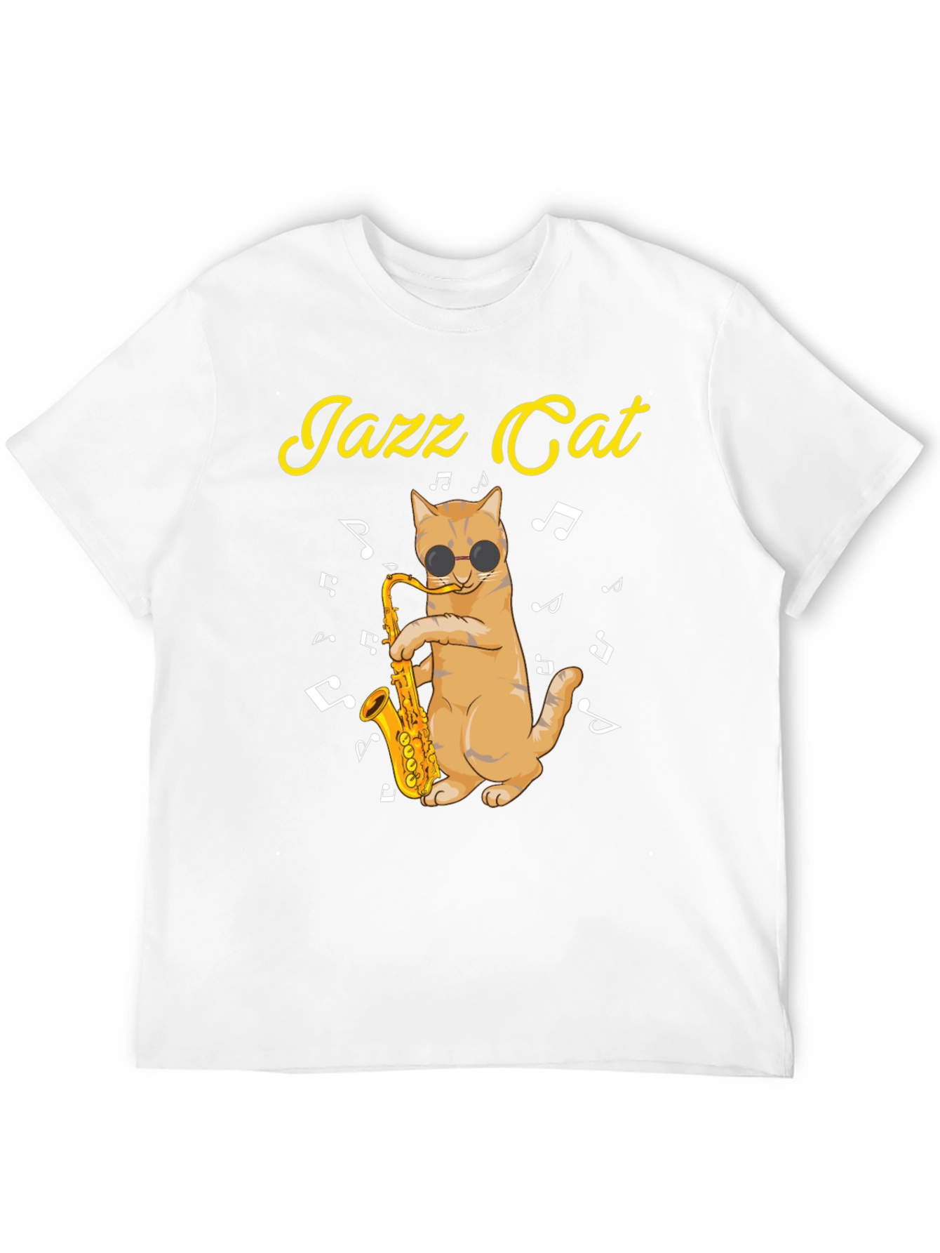 Cool Jazz Cat T-Shirt - Music Lover Tee