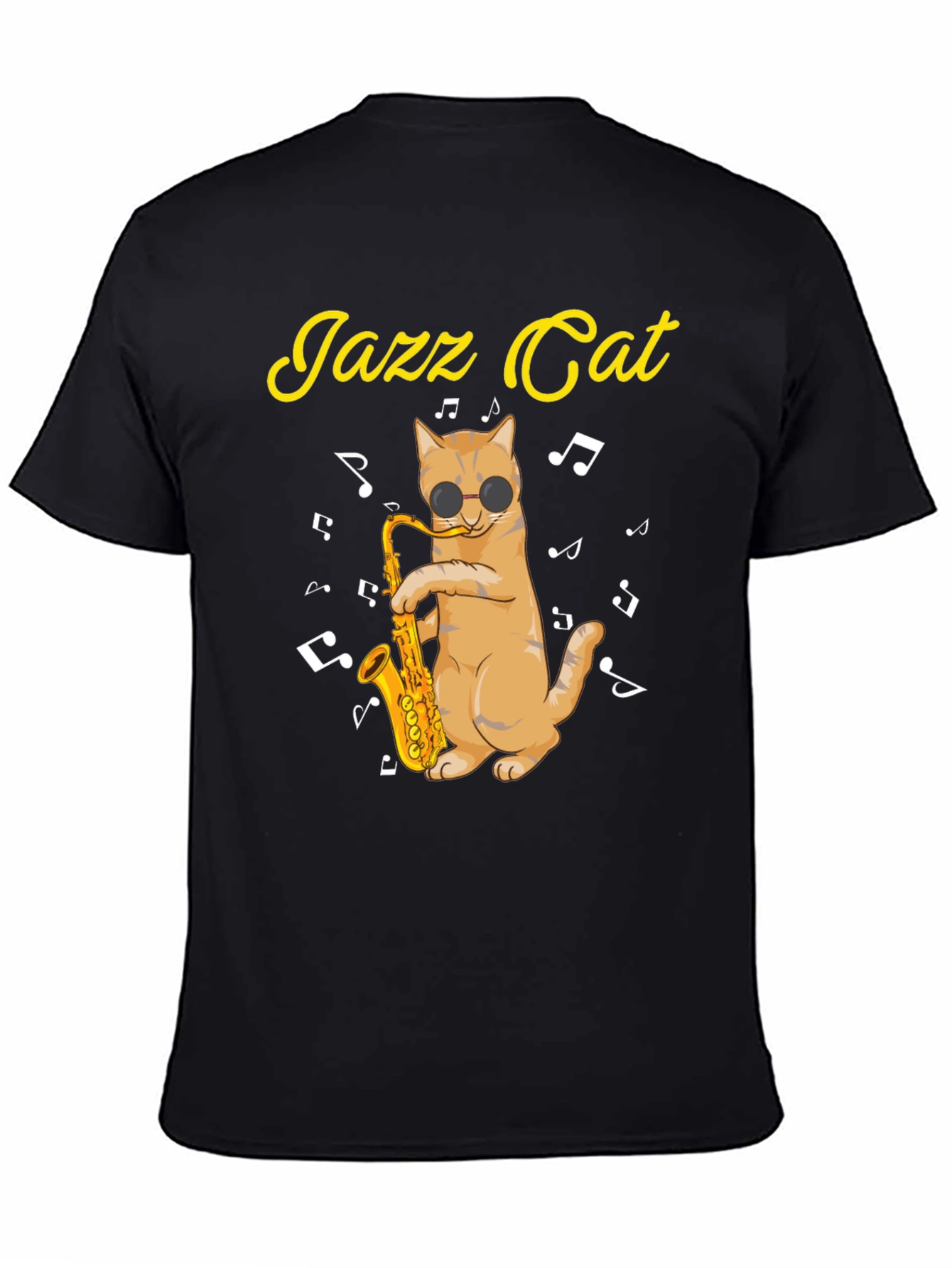 Cool Jazz Cat T-Shirt - Music Lover Tee