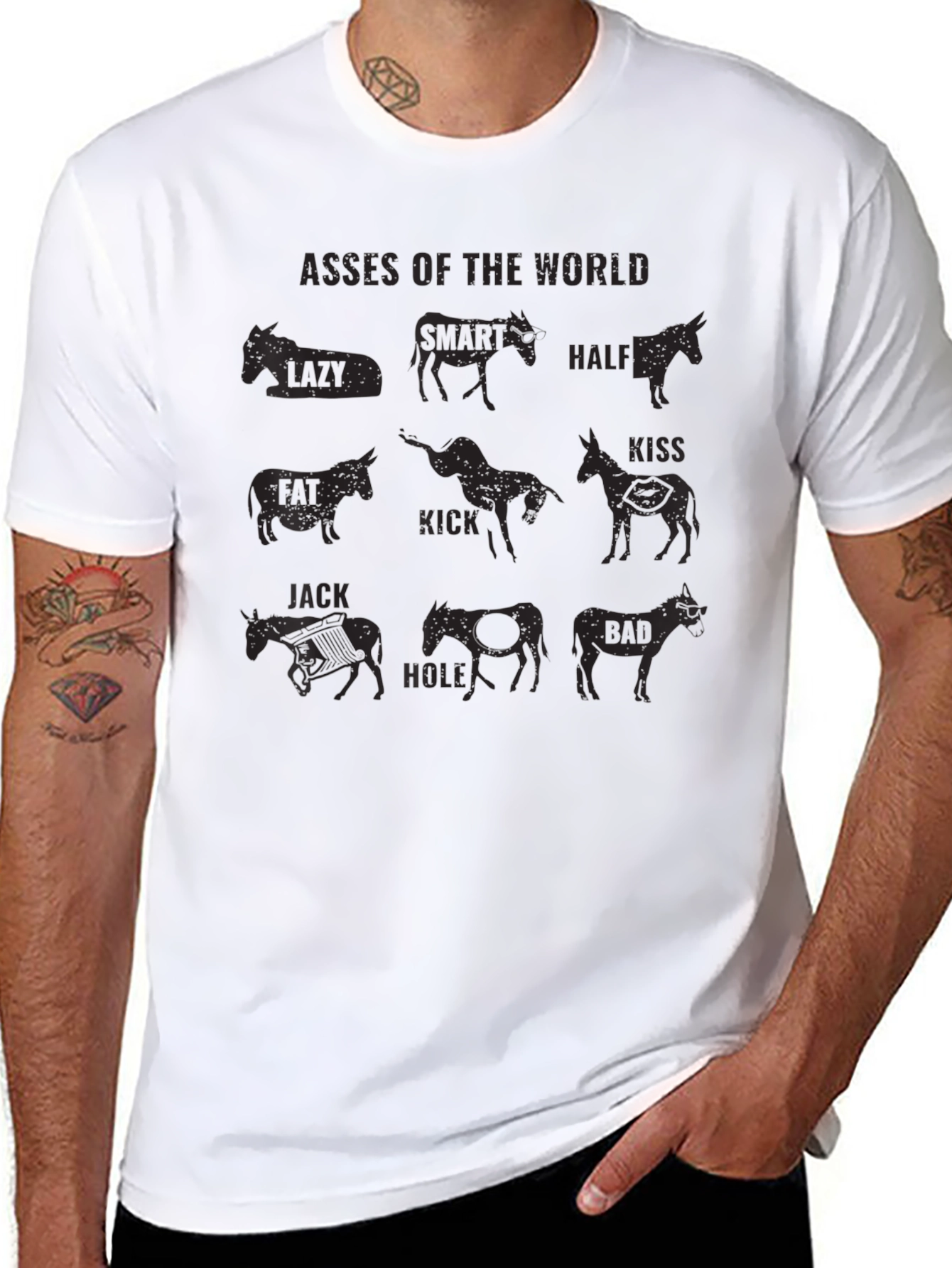 Asses Of The World Graphic Tee