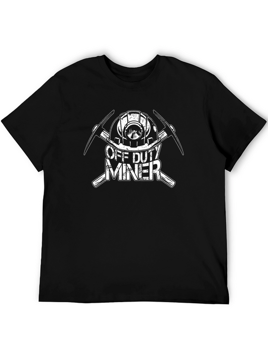 Off Duty Miner Black T-Shirt