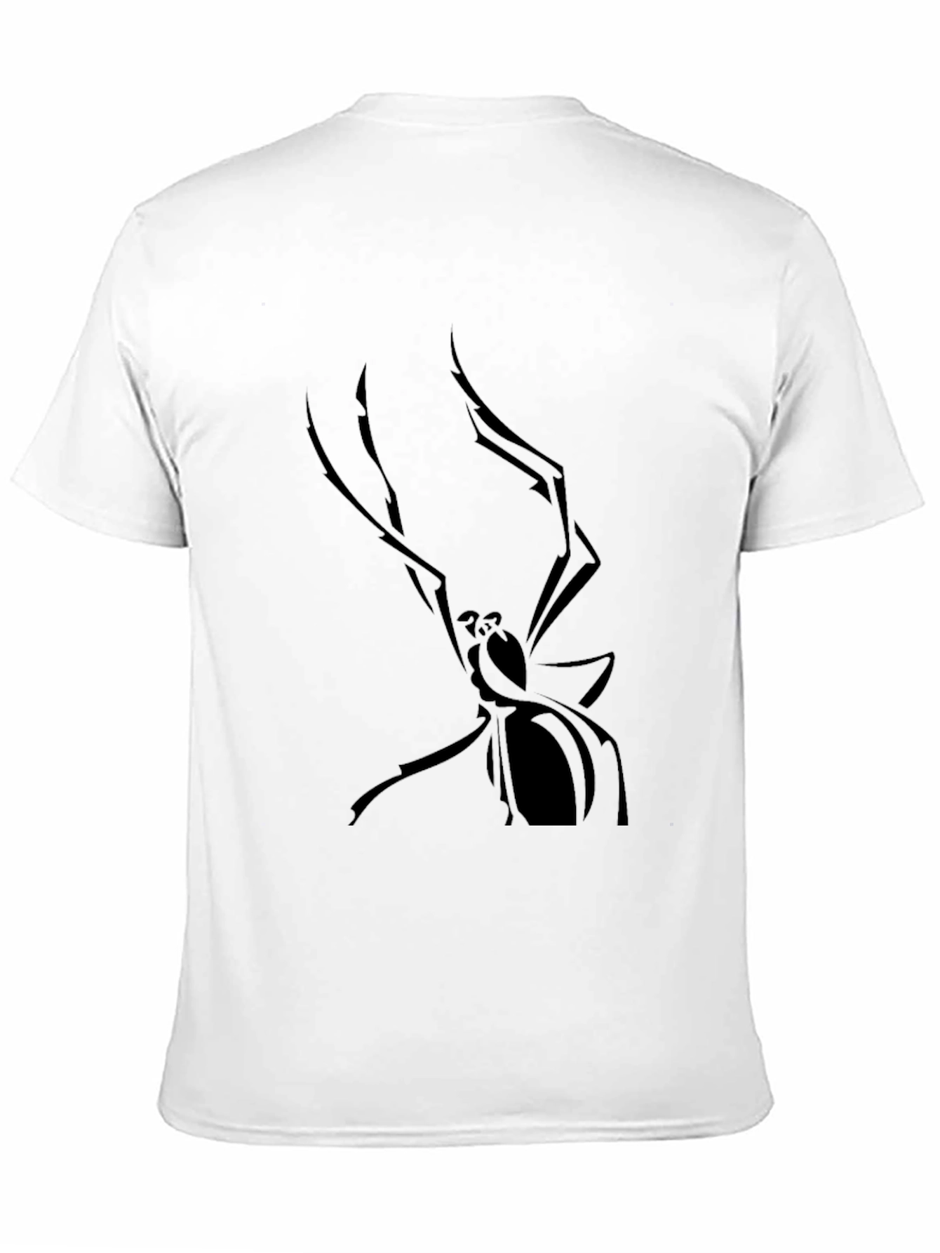 Mens Black Spider Graphic Tee