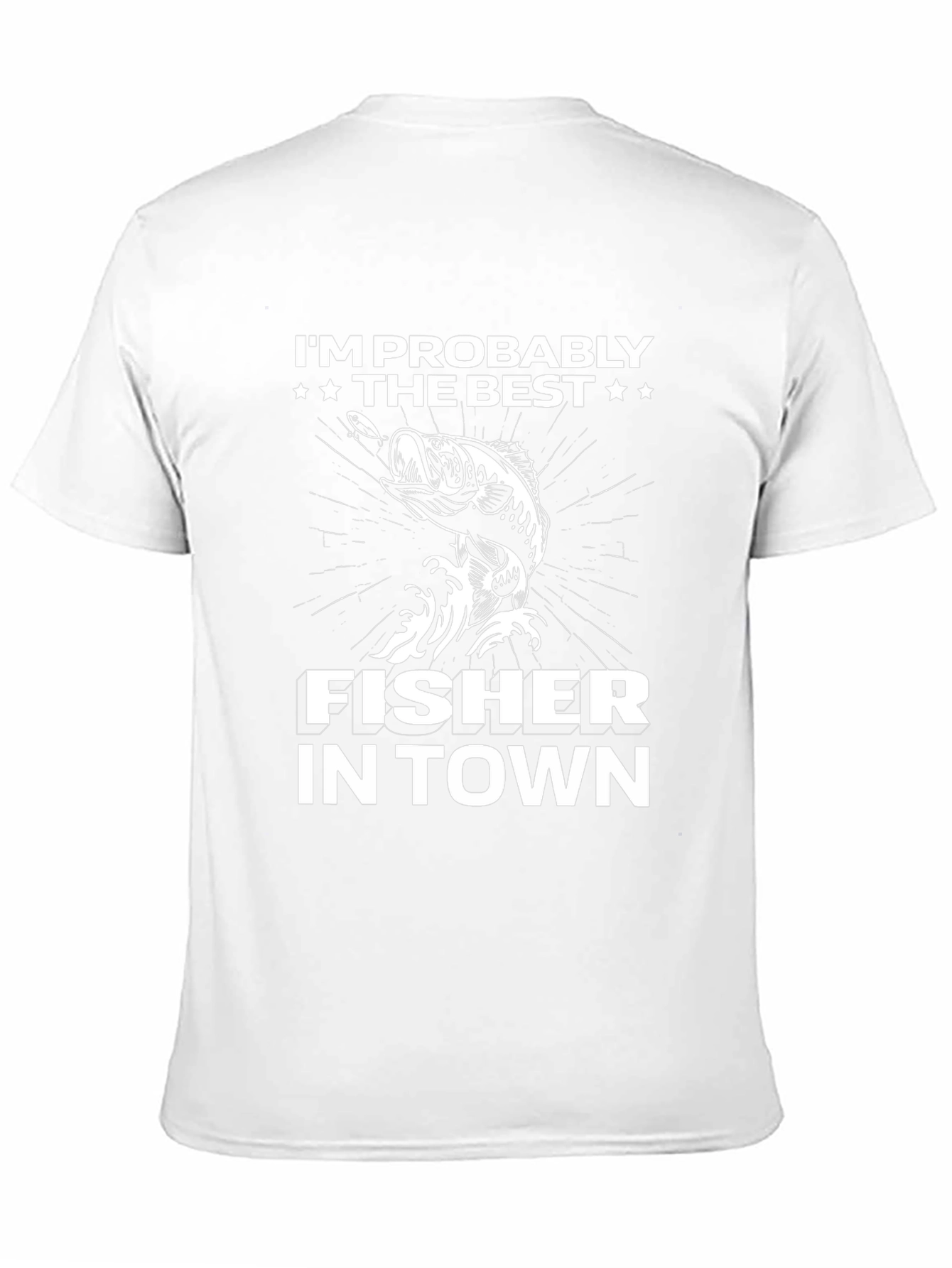Best Fisher in Town Black T-Shirt
