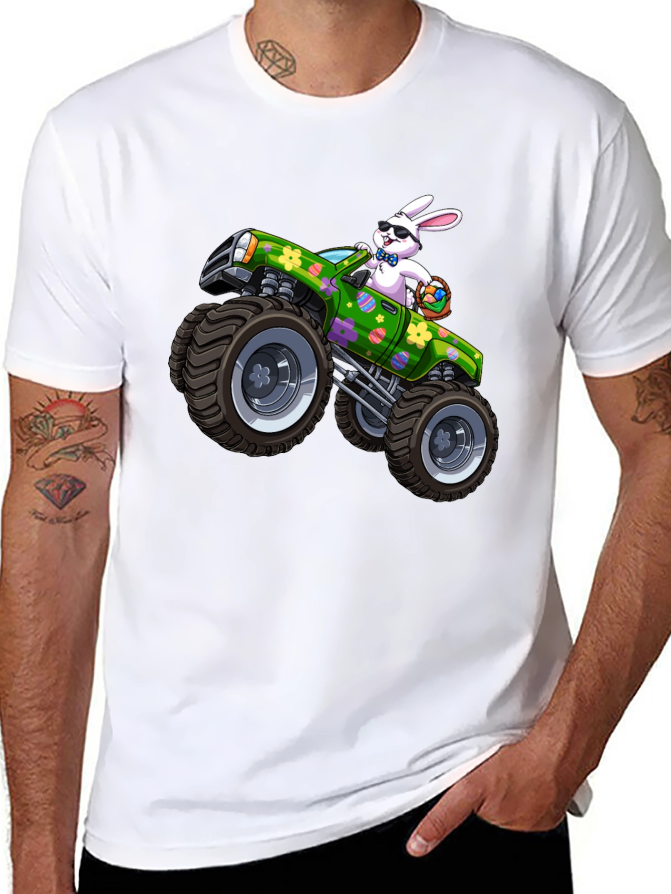 Easter Bunny Monster Truck T-Shirt