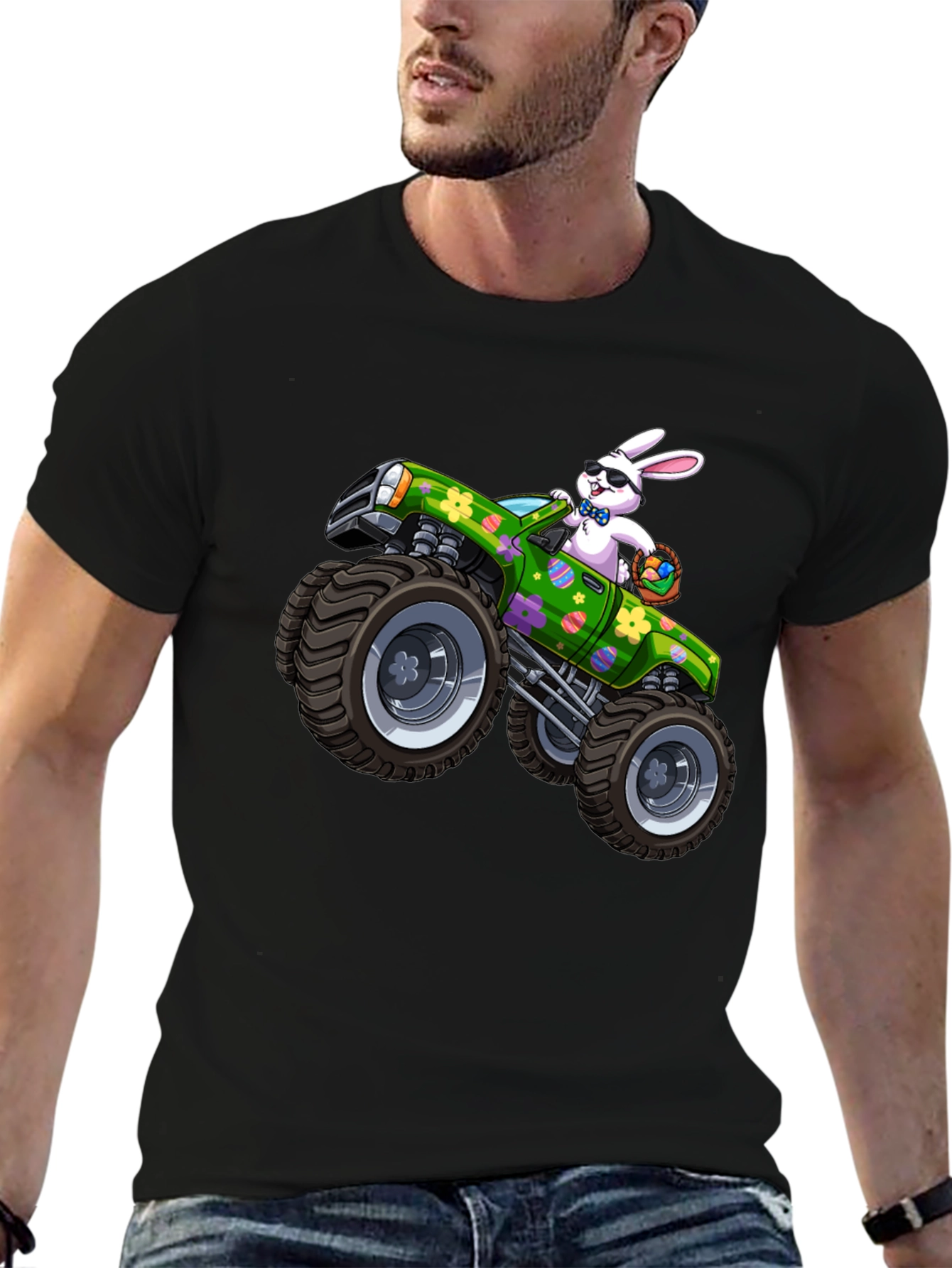 Easter Bunny Monster Truck T-Shirt