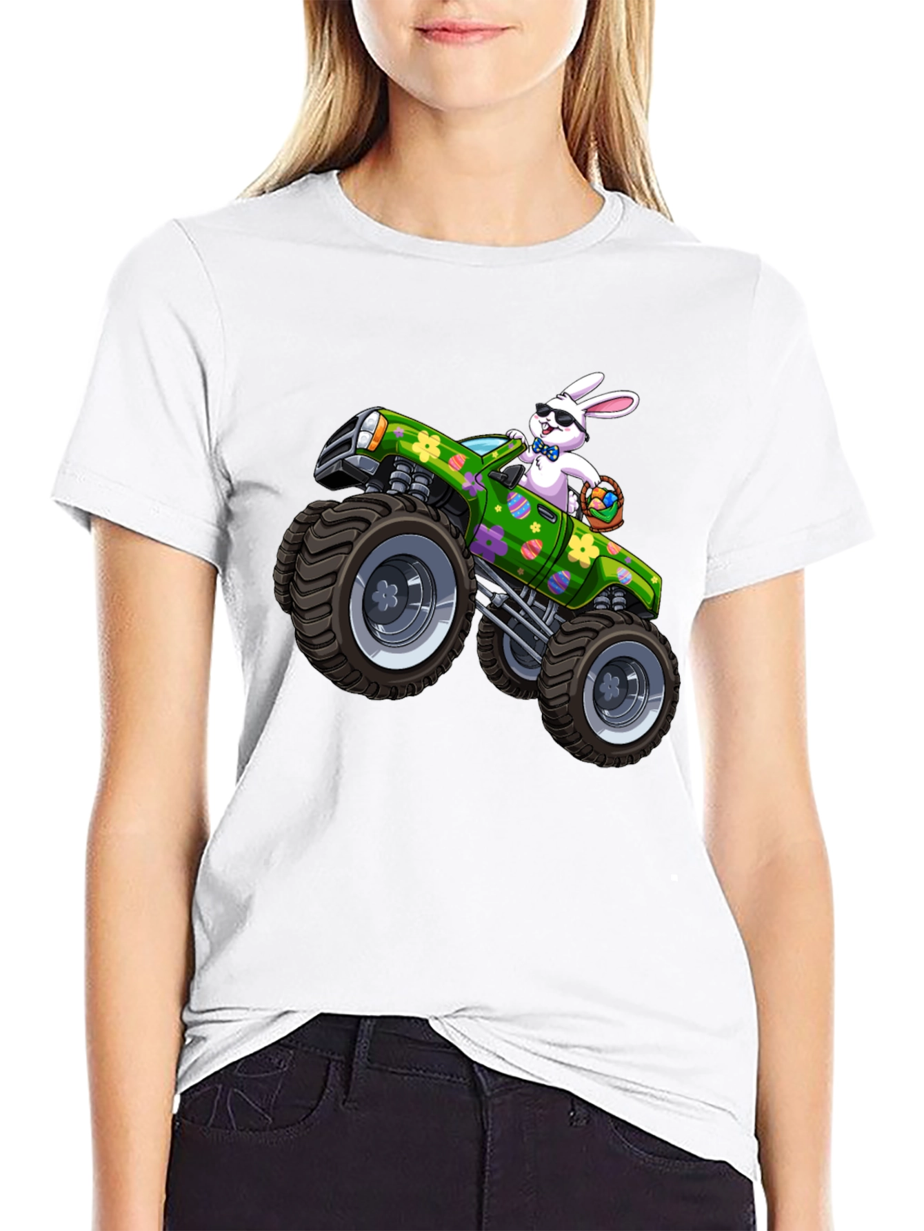 Easter Bunny Monster Truck T-Shirt