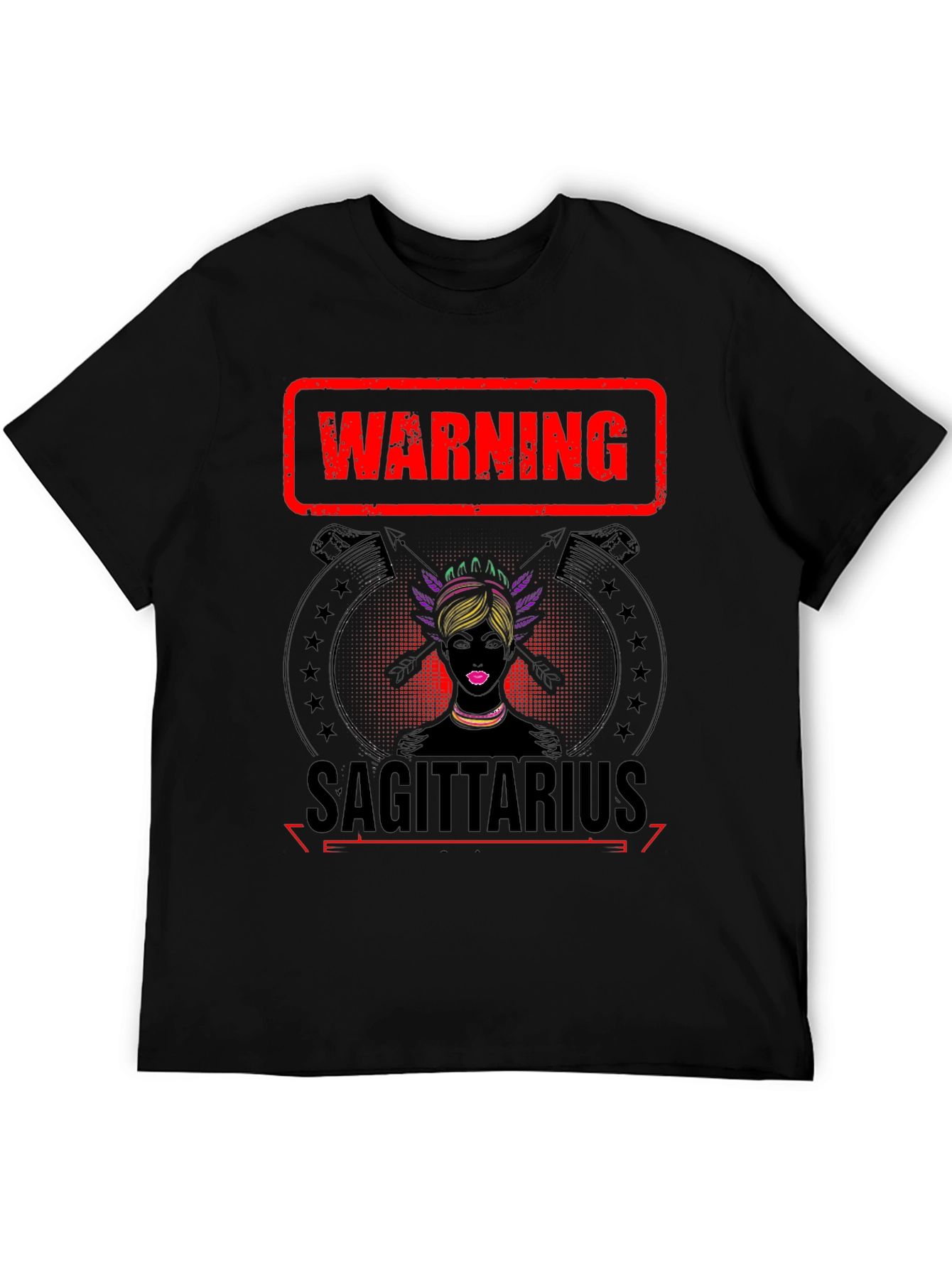 Warning Sagittarius Zodiac Graphic Tee