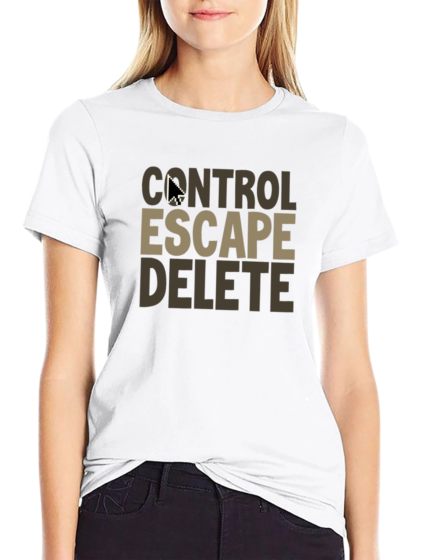 Control Escape Delete T-Shirt - Gamer Programmer Tee