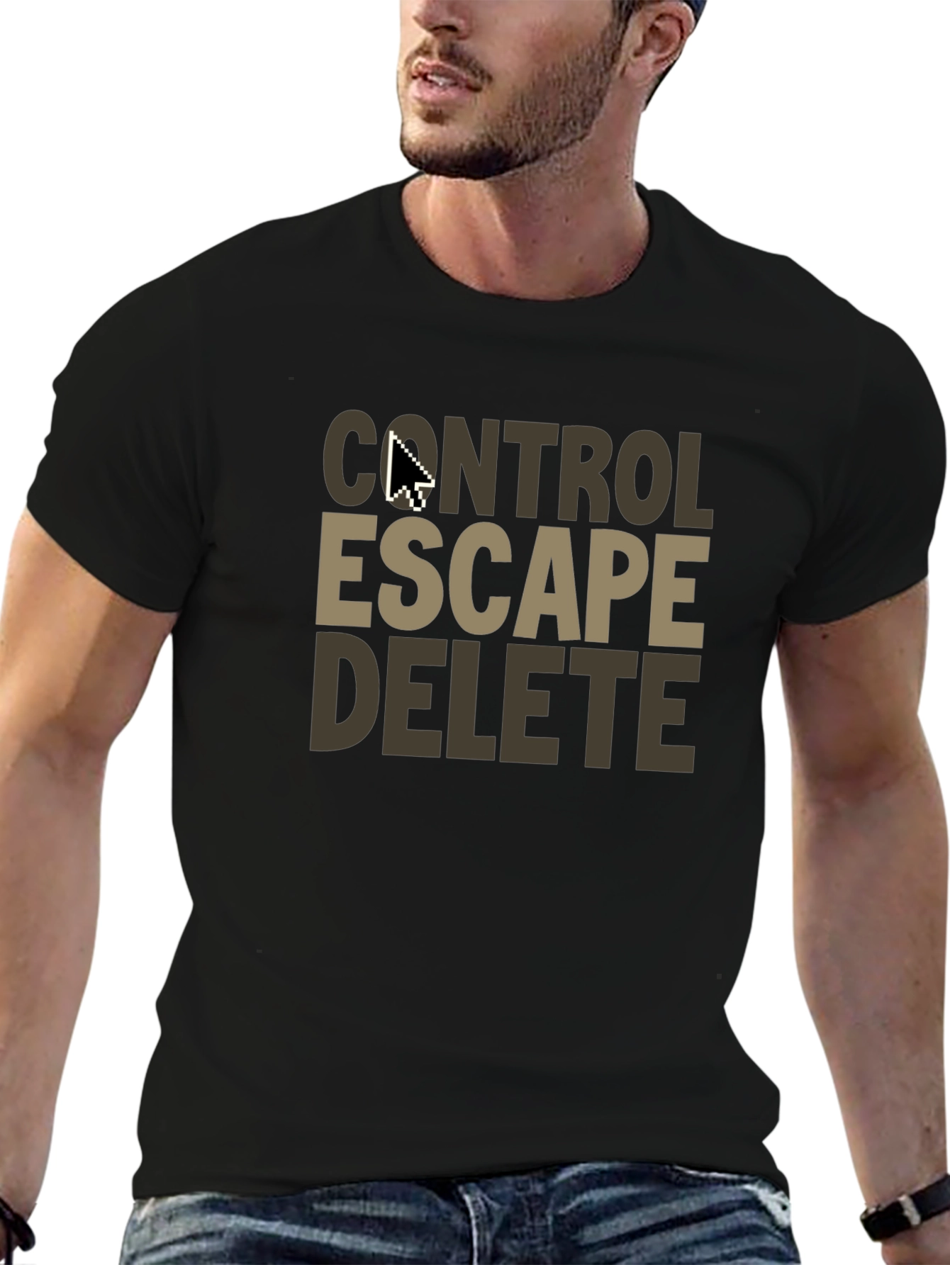 Control Escape Delete T-Shirt - Gamer Programmer Tee