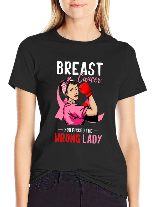 Breast Cancer Awareness Warrior Woman T-Shirt