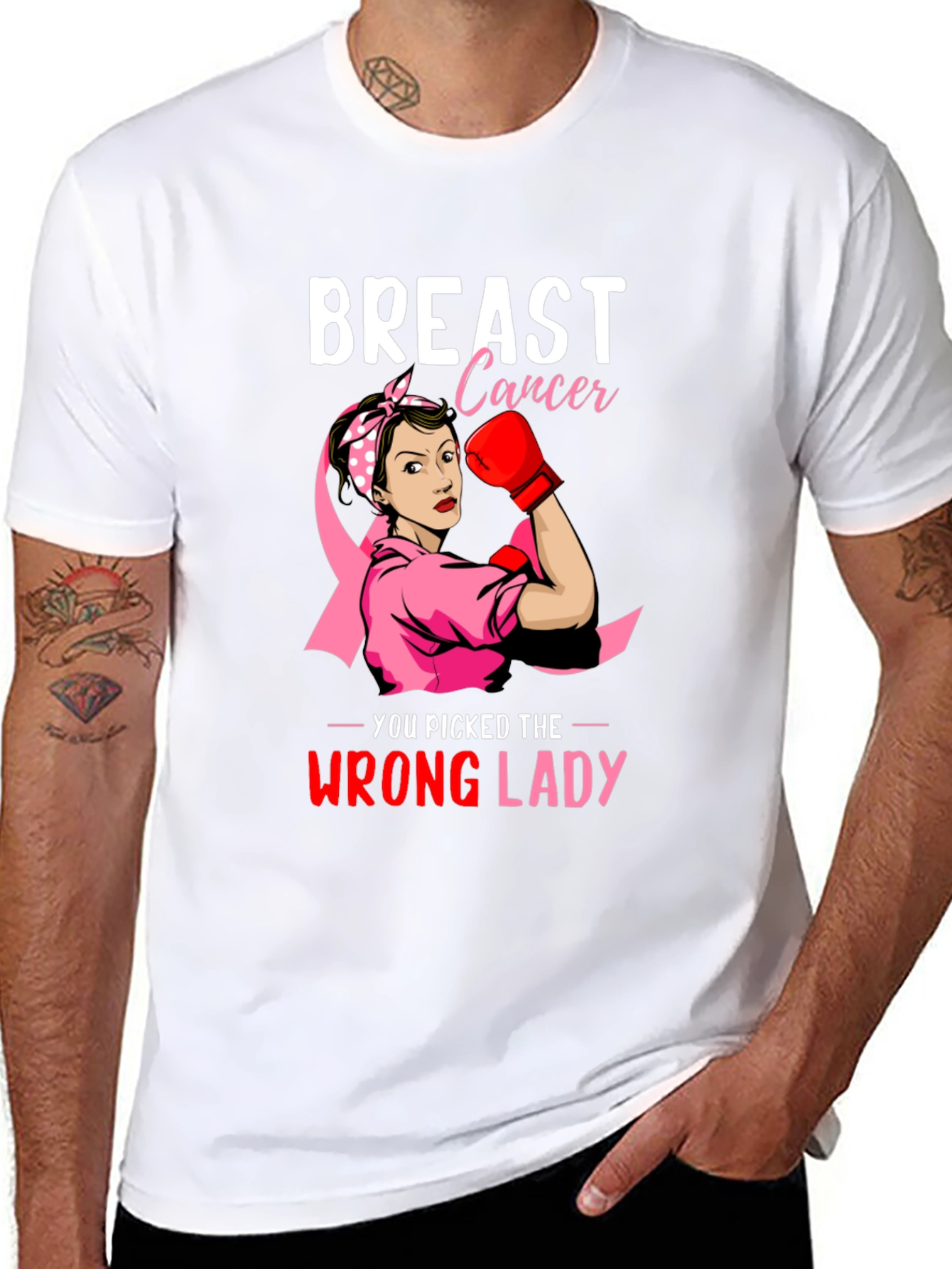 Breast Cancer Awareness Warrior Woman T-Shirt