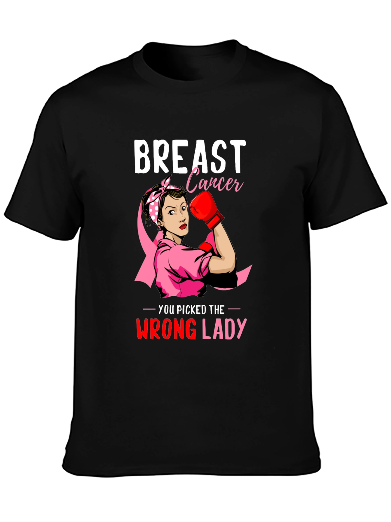 Breast Cancer Awareness Warrior Woman T-Shirt
