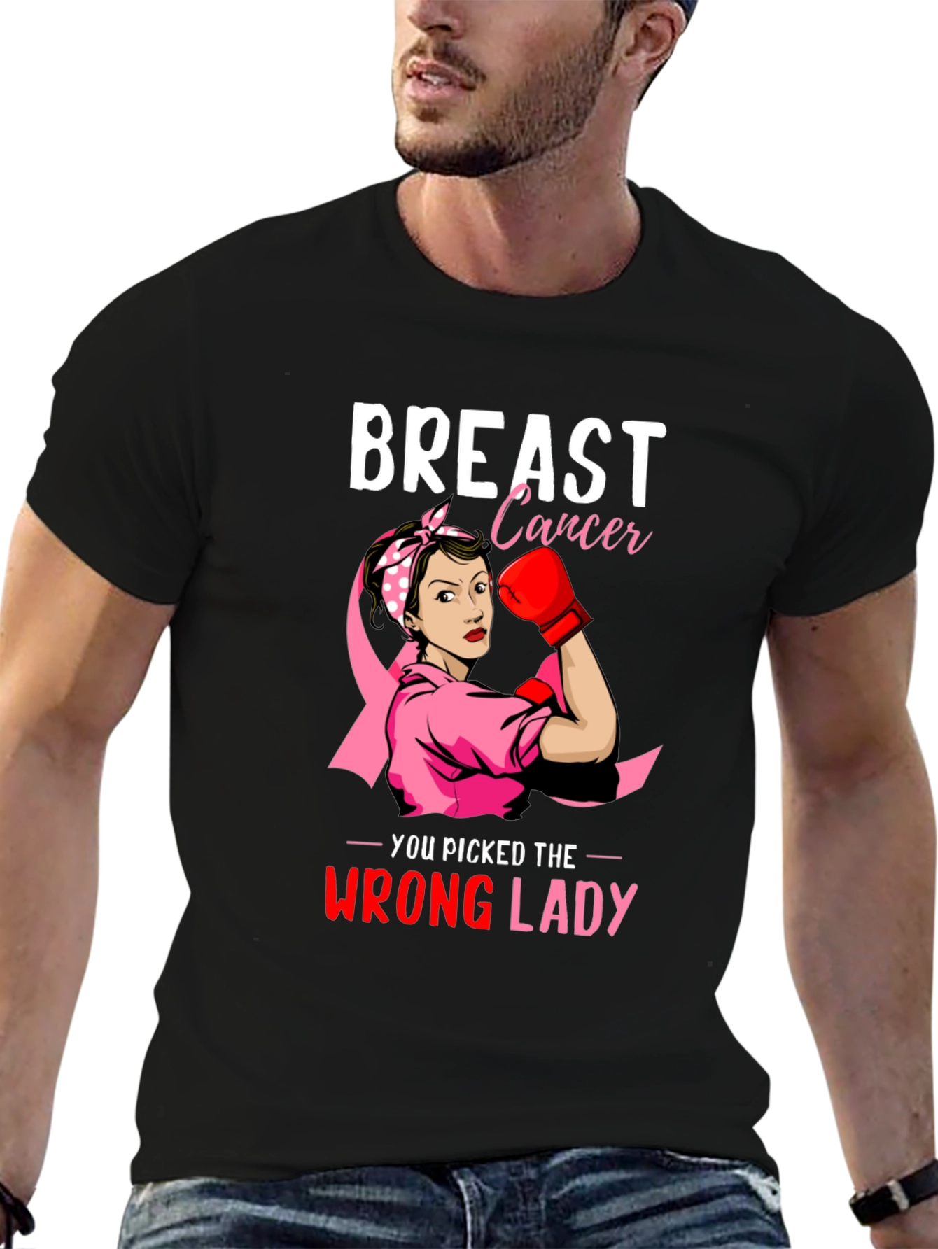 Breast Cancer Awareness Warrior Woman T-Shirt