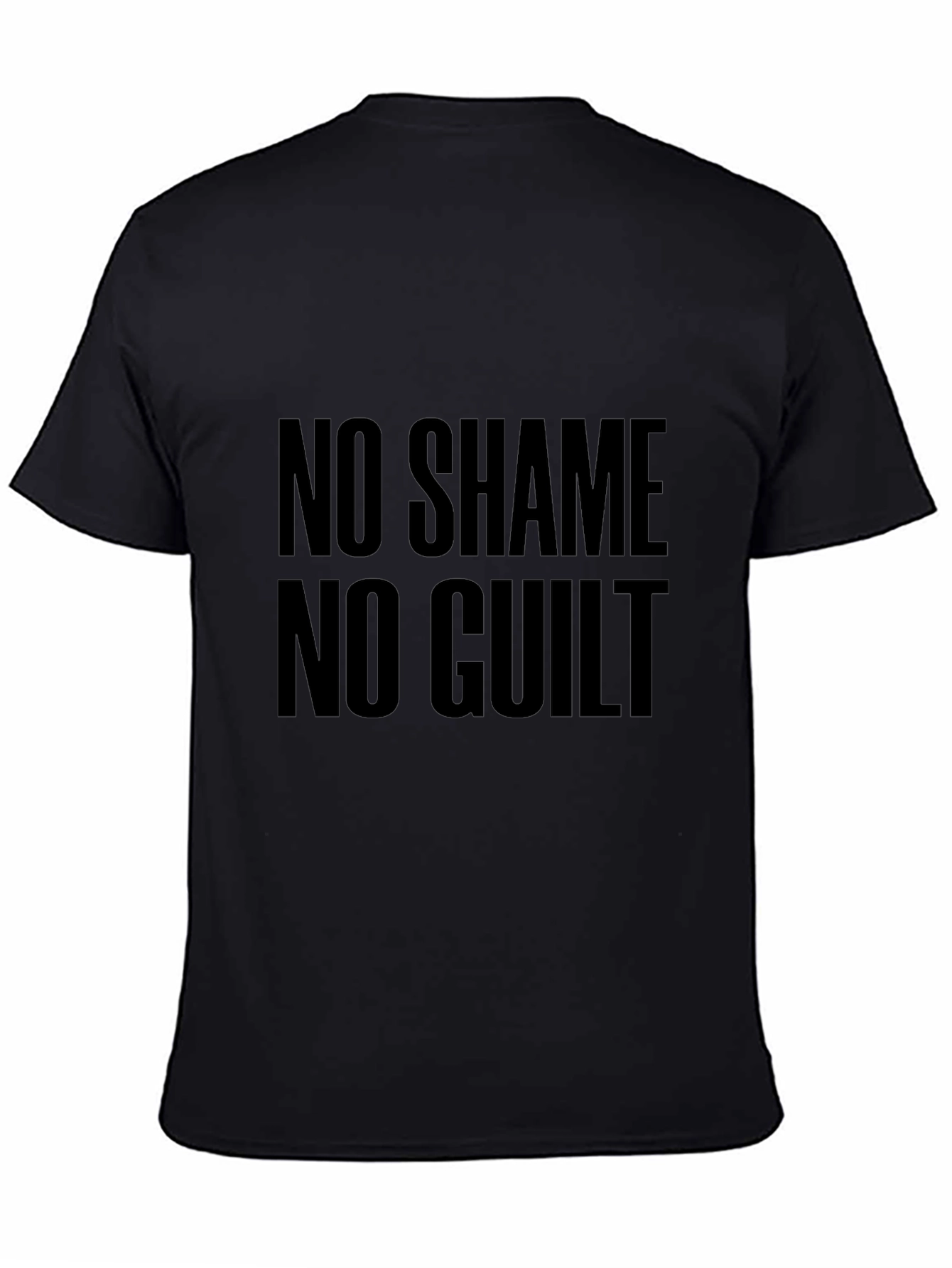 No Shame No Guilt Black Graphic Tee
