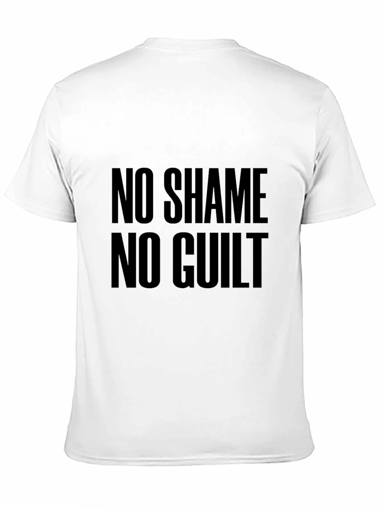 No Shame No Guilt Black Graphic Tee