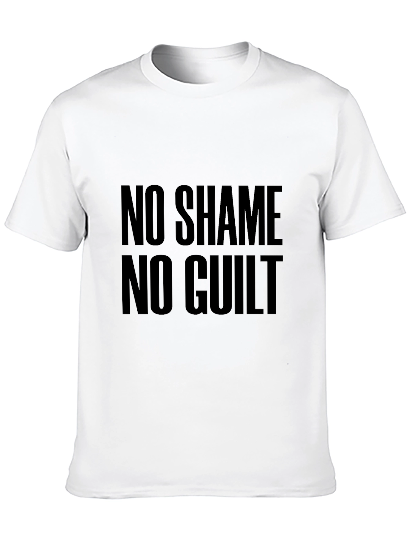 No Shame No Guilt Black Graphic Tee