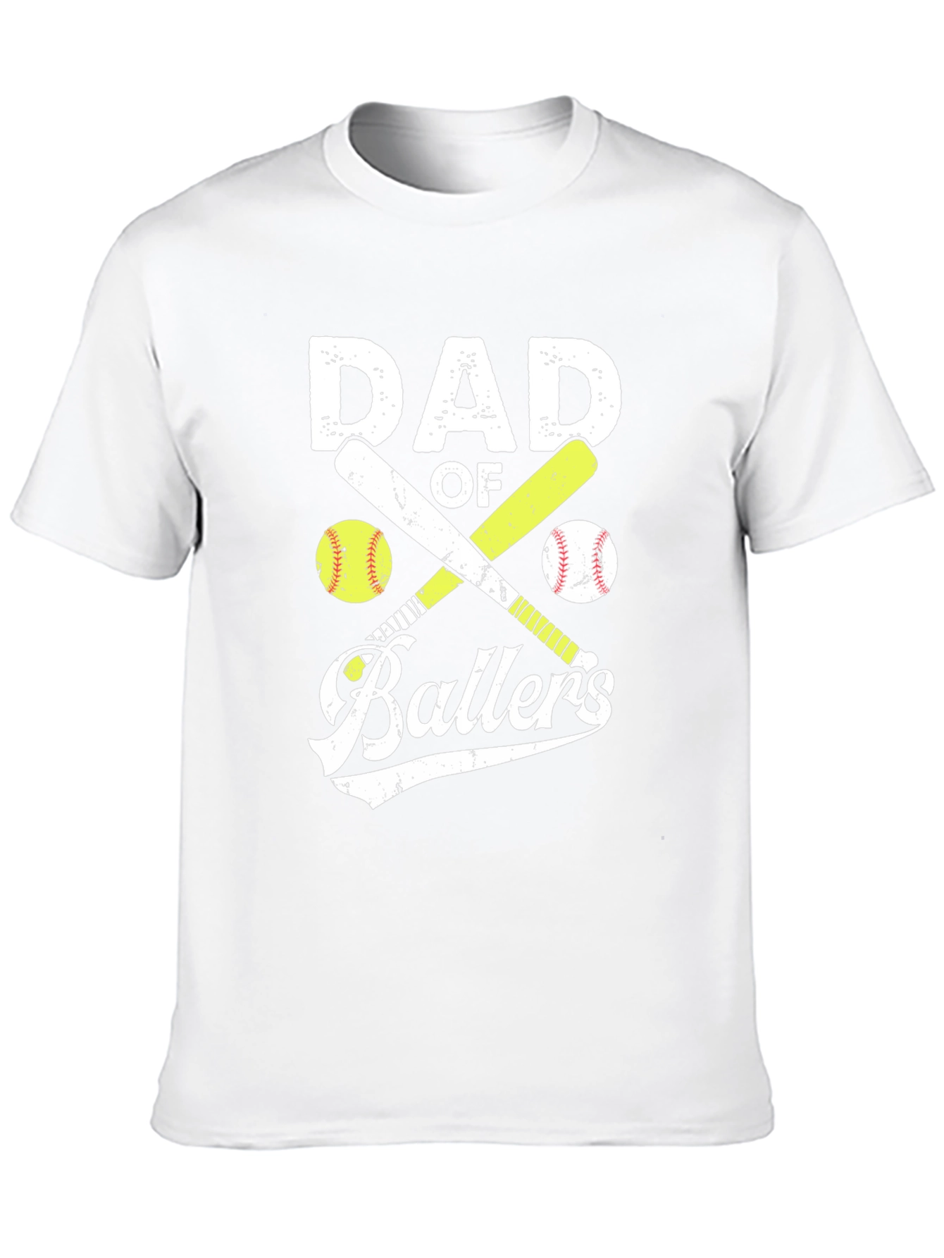 Dad of Ballers Graphic T-Shirt Baseball Softball Tee
