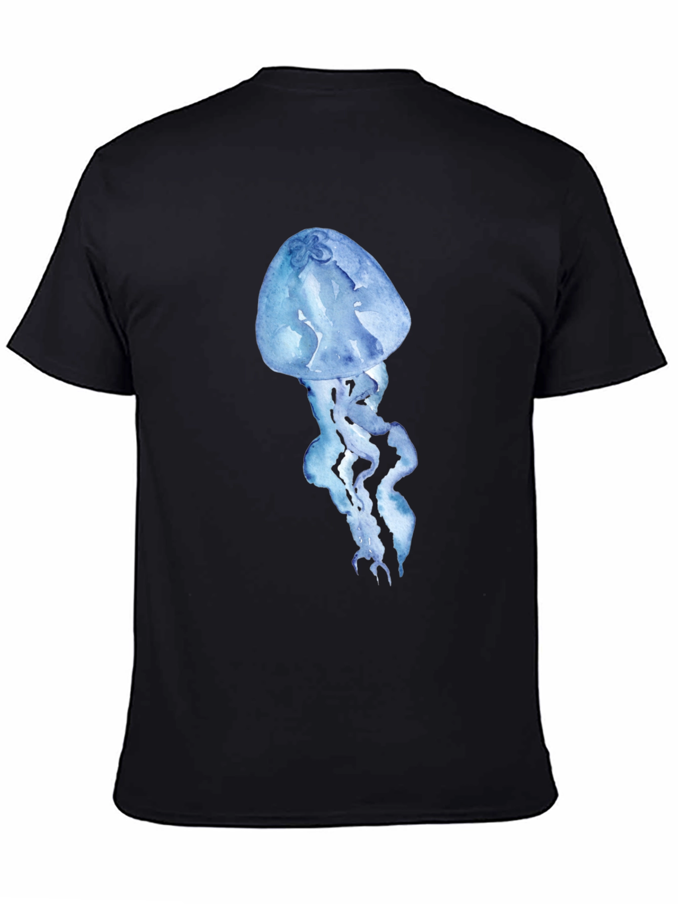 Jellyfish Print Black T-Shirt - Stylish & Unique