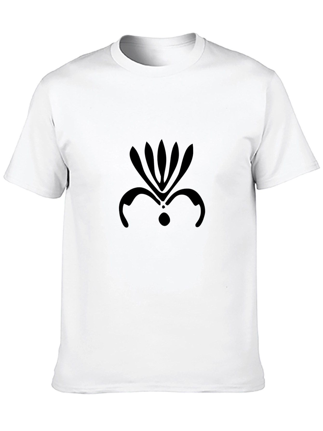 Modern Abstract Design T-Shirt - Black